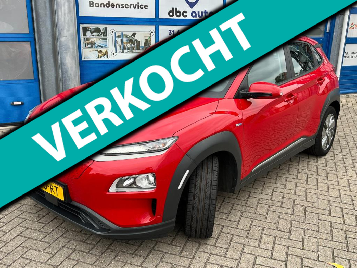Hyundai Kona Comfort 204pk 2WD Aut. 2020 Rood 2020 - voorkant