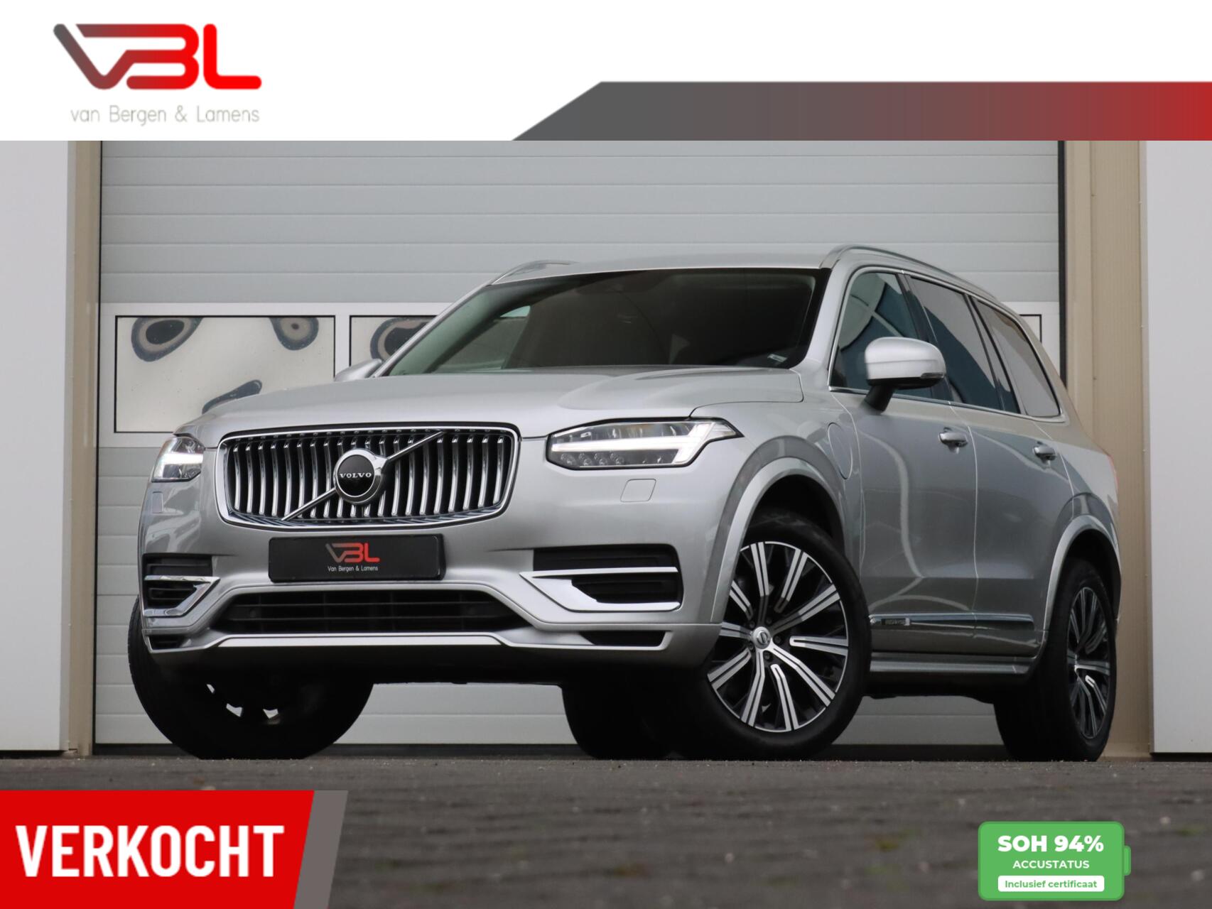 Volvo Xc90 2.0 T8 Twin Engine AWD 390PK Inscription 7 persoons | H&K audio | SOH 94% 2021 - voorkant