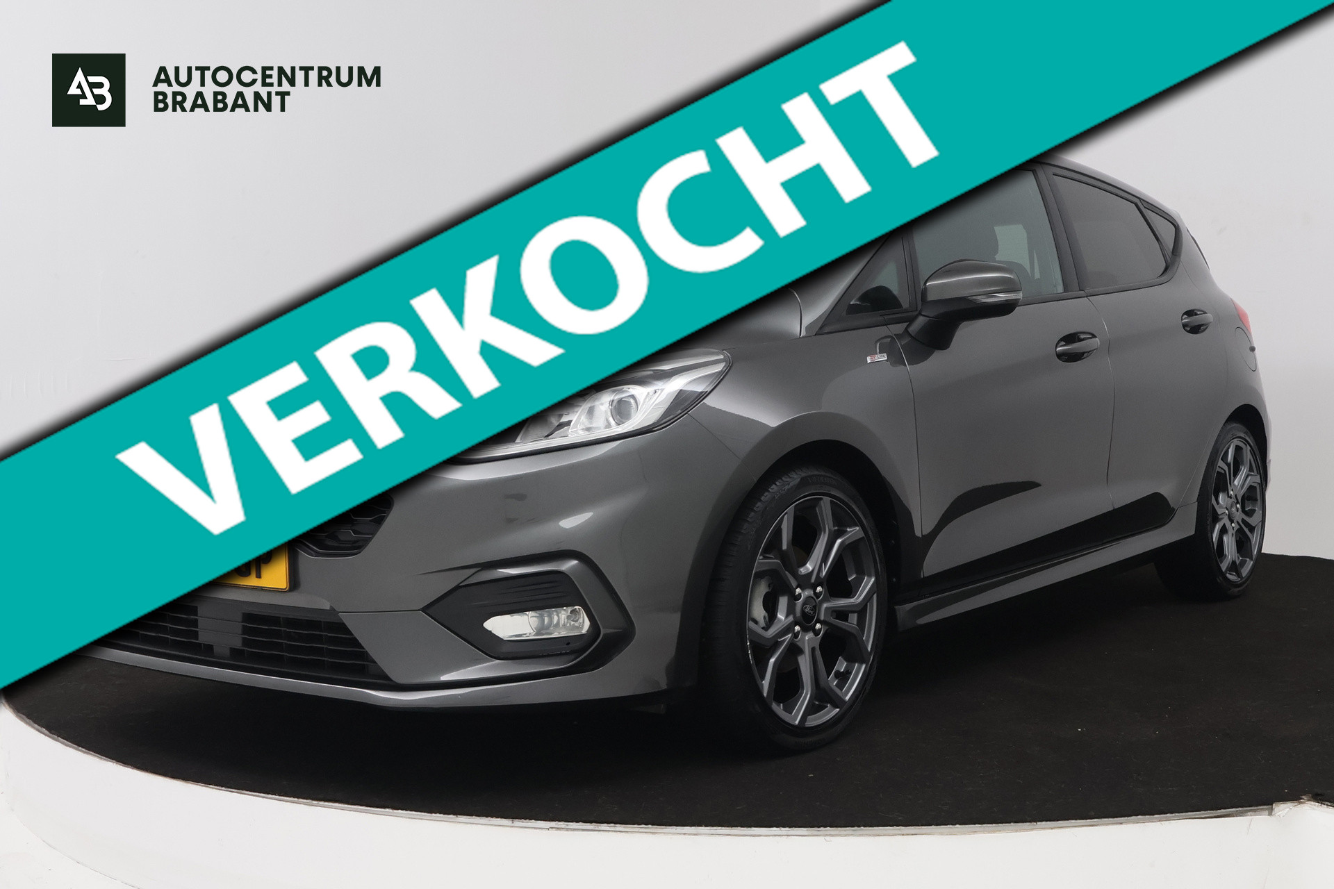Ford Fiesta 1.0 EcoBoost ST-Line (TREKHAAK, STOEL/STUUR VERWARMING, CAMERA, LANE-ASSIST, CRUISE CONTROL) 2019 - voorkant