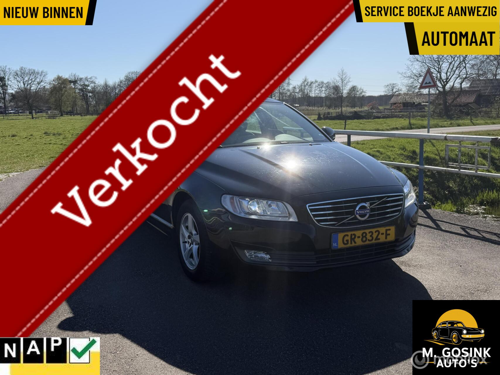 Volvo V70 2.0 T4 Classic Edition Automaat Trekhaak Nap 2015 - voorkant