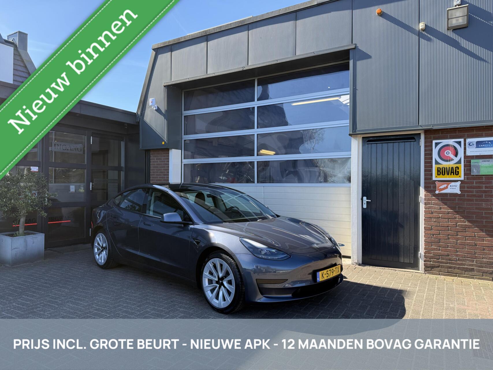 Tesla Model 3 RWD Plus 60 kWh SOH 92% 1000 KG TREKHAAK *ALL-IN PRIJS* 2021 - voorkant