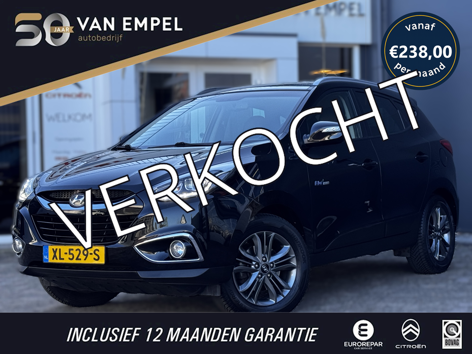 Hyundai Ix35 1.6i GDI i-Vision | Trekhaak | Camera | Climate Control | All-Season banden | Stoelverwarming | Navigatie 2016 - voorkant