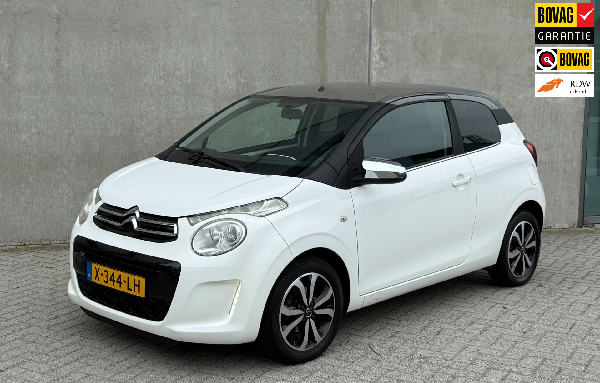 Citroen Citroen C1 1.2 e-VTi Shine 2014 Wit CAMERA|CARPLAY|APK 2027 2014 - voorkant