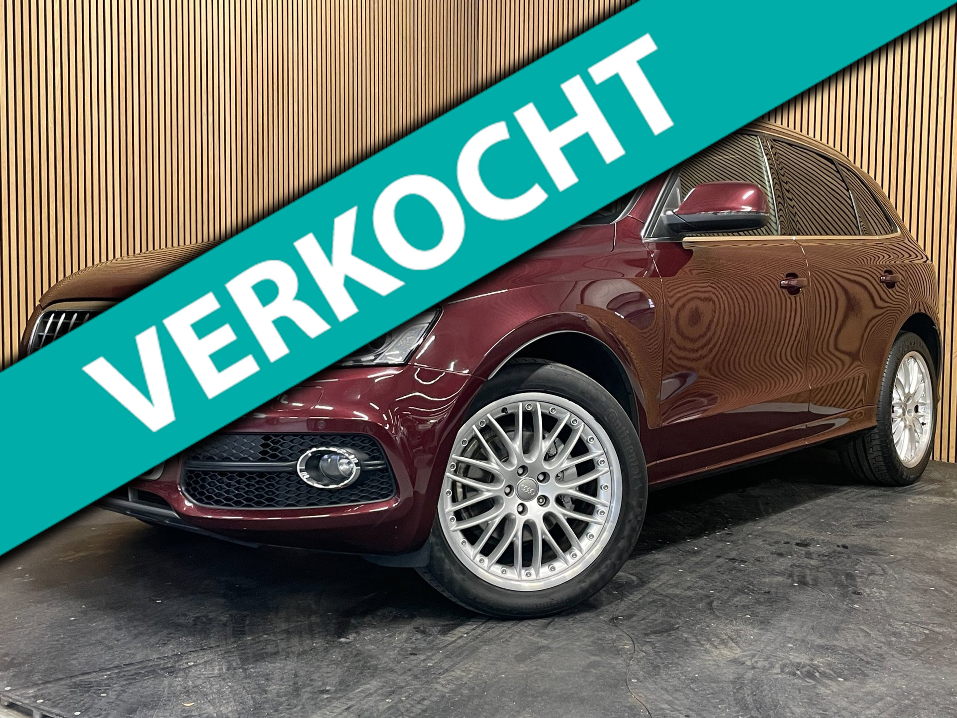 Audi Audi Q5 2.0 TFSI Quattro Pro Line|S-LINE|PANORAMADAK|1/2 LEDER|APPLE CARPLAY/ANDROID AUTO|STOELVERWARMING|AIRCO|LANE-ASSIST|LMV| 2009 - voorkant