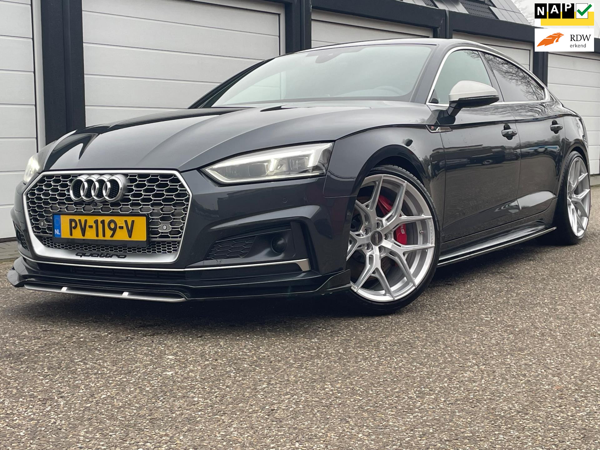 Audi A5 Sportback 2.0 TFSI MHEV Sport 290 PK RS5 uitgevoerd 2017 - voorkant