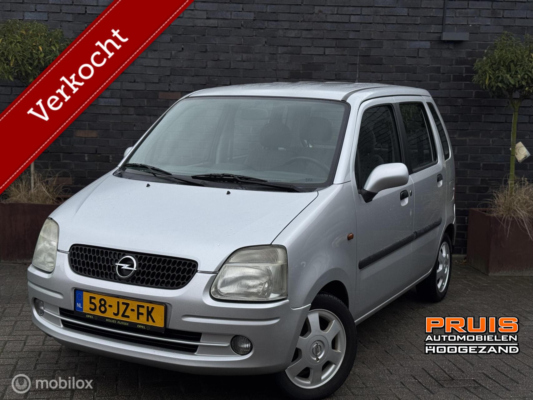 Opel Agila 1.2-16V Comfort Apk (07-07-2025)*INRUIL MOGELIJK* 2002 - voorkant