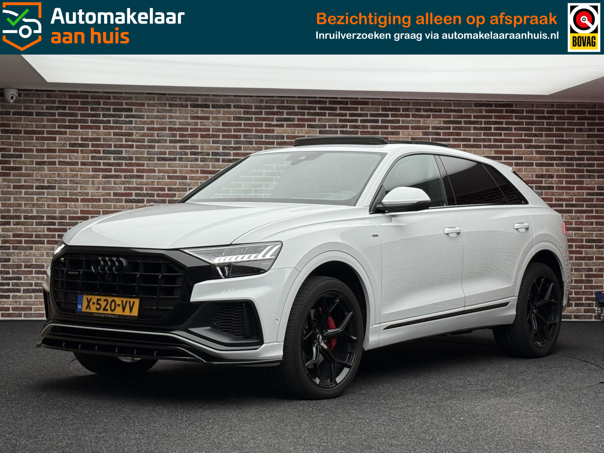 Audi Q8 55 TFSI quattro S-line 2020 - voorkant