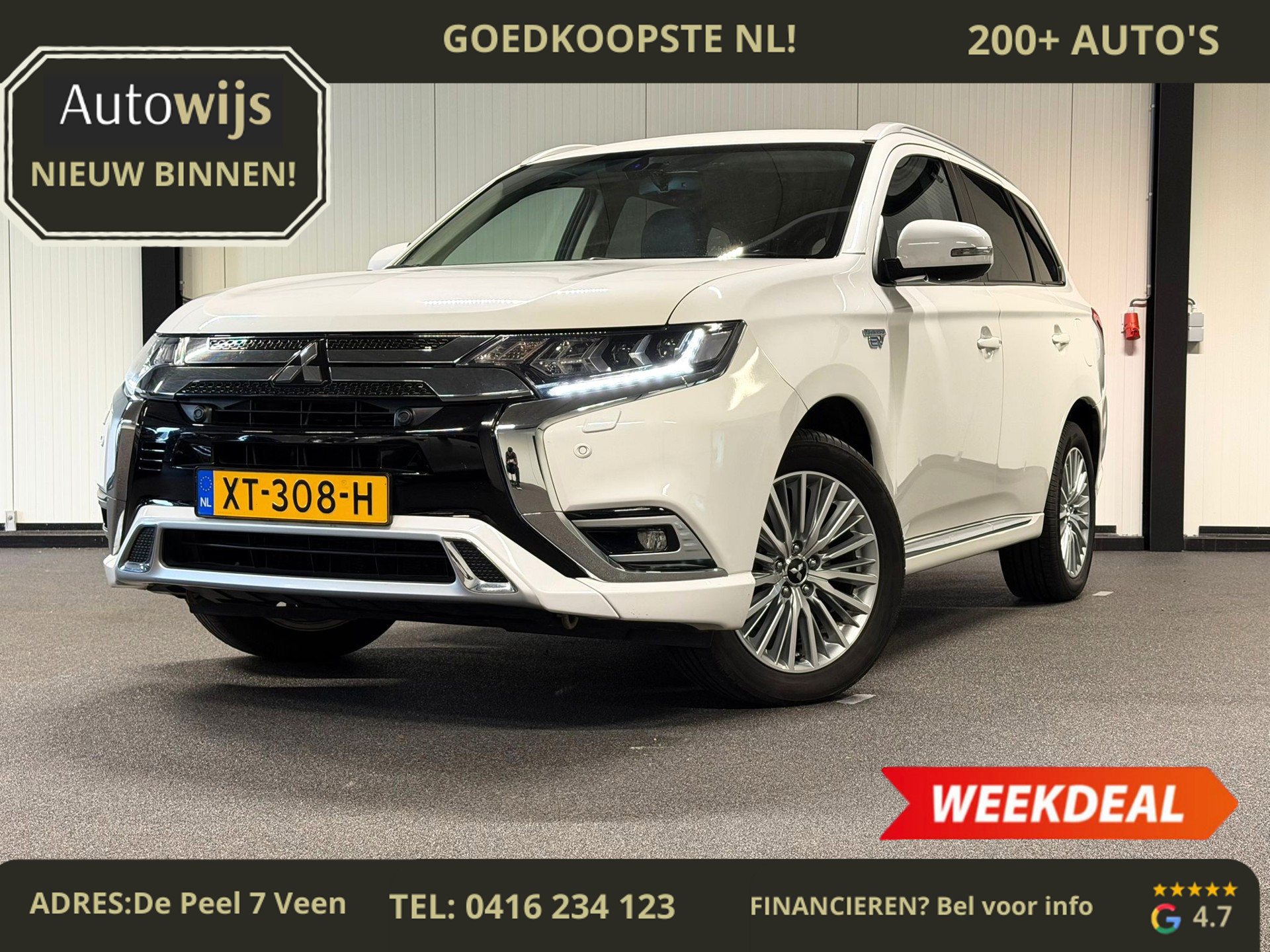 Mitsubishi Mitsubishi Outlander 2.4 PHEV Intense+|PANO|ALCANTARA|TREKHAAK|CAMERA| 2019 - voorkant