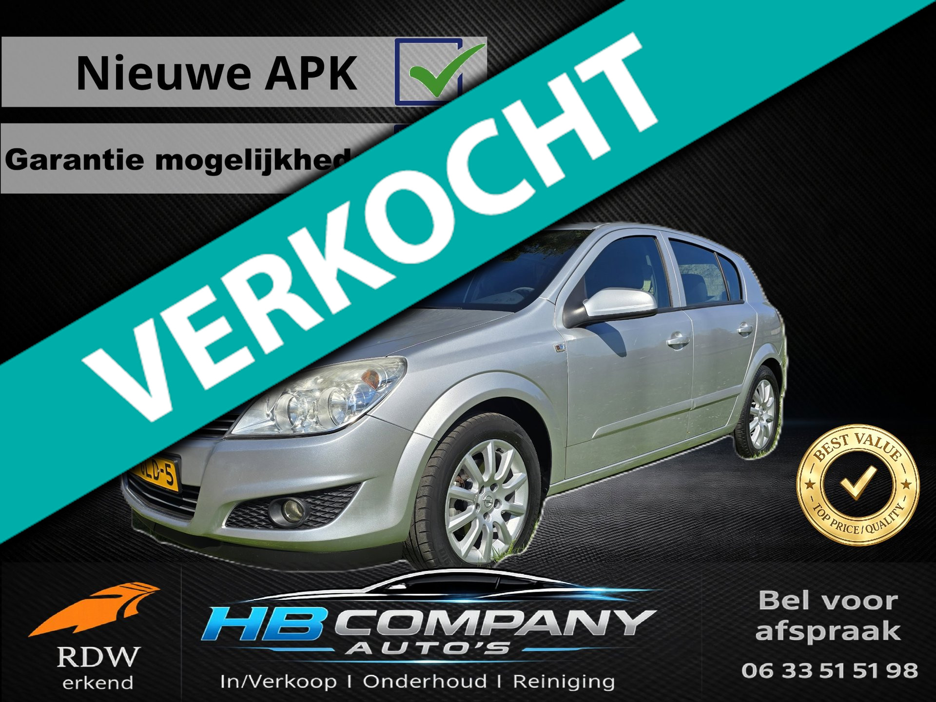 Opel Astra 1.6 Temptation 2008 - voorkant