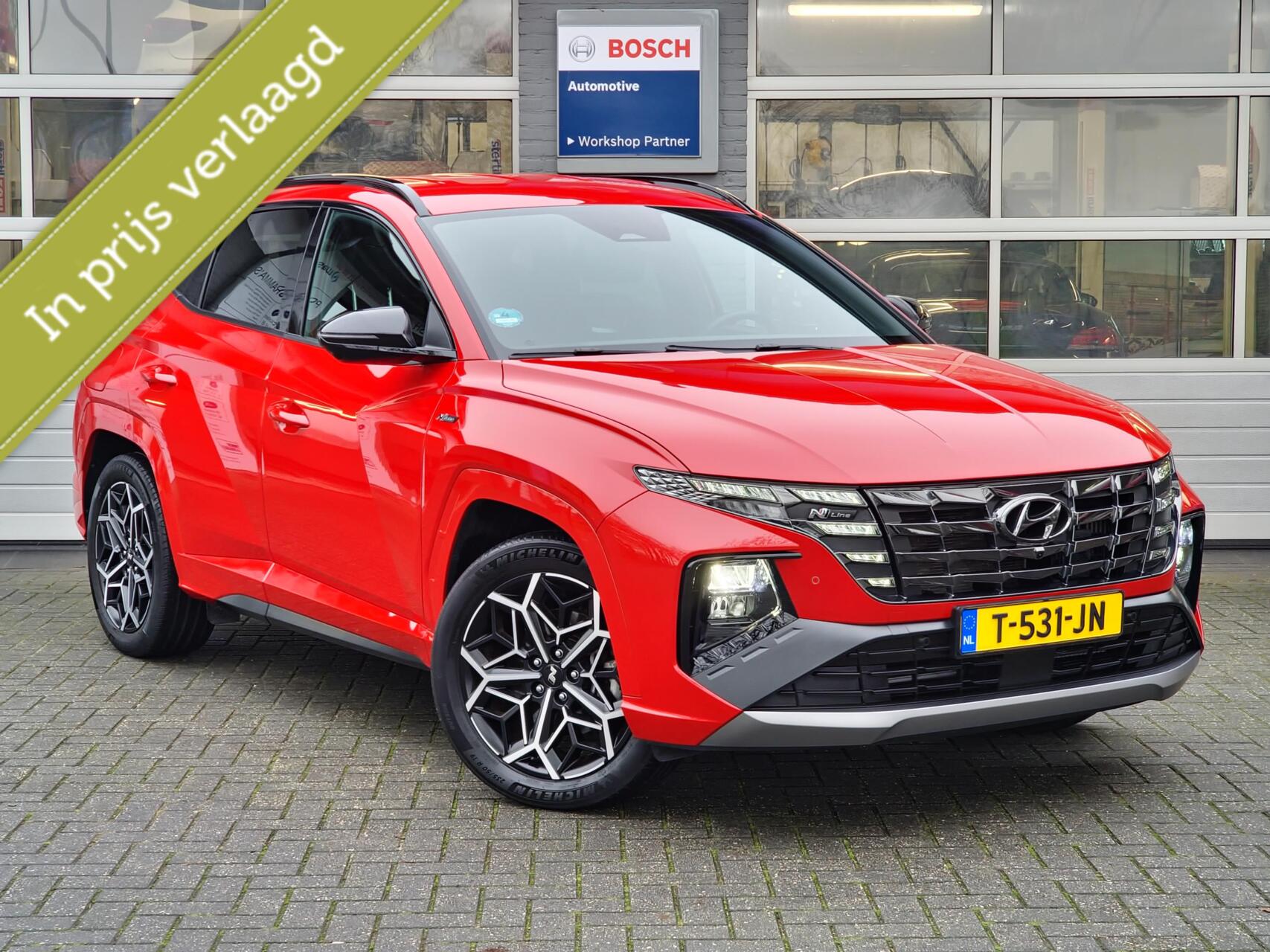 Hyundai Tucson 1.6 T-GDI PHEV N Line 4WD 265PK|Automaat|Trekhaak|Stoel Verwarming +Koeling|360'Camera|eerste eigenaar| 2023 - voorkant