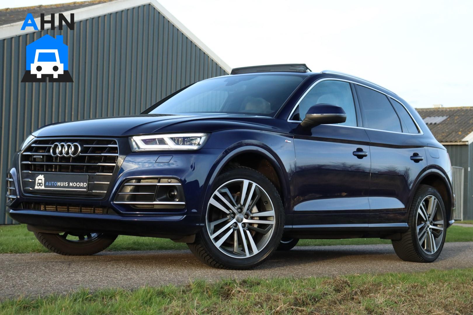 Audi Q5 55 TFSIe Quattro Competition / 3x S-Line / Pano / 367PK / Automaat / Navi / Matrix LED / Camera / 20"! 2020 - voorkant