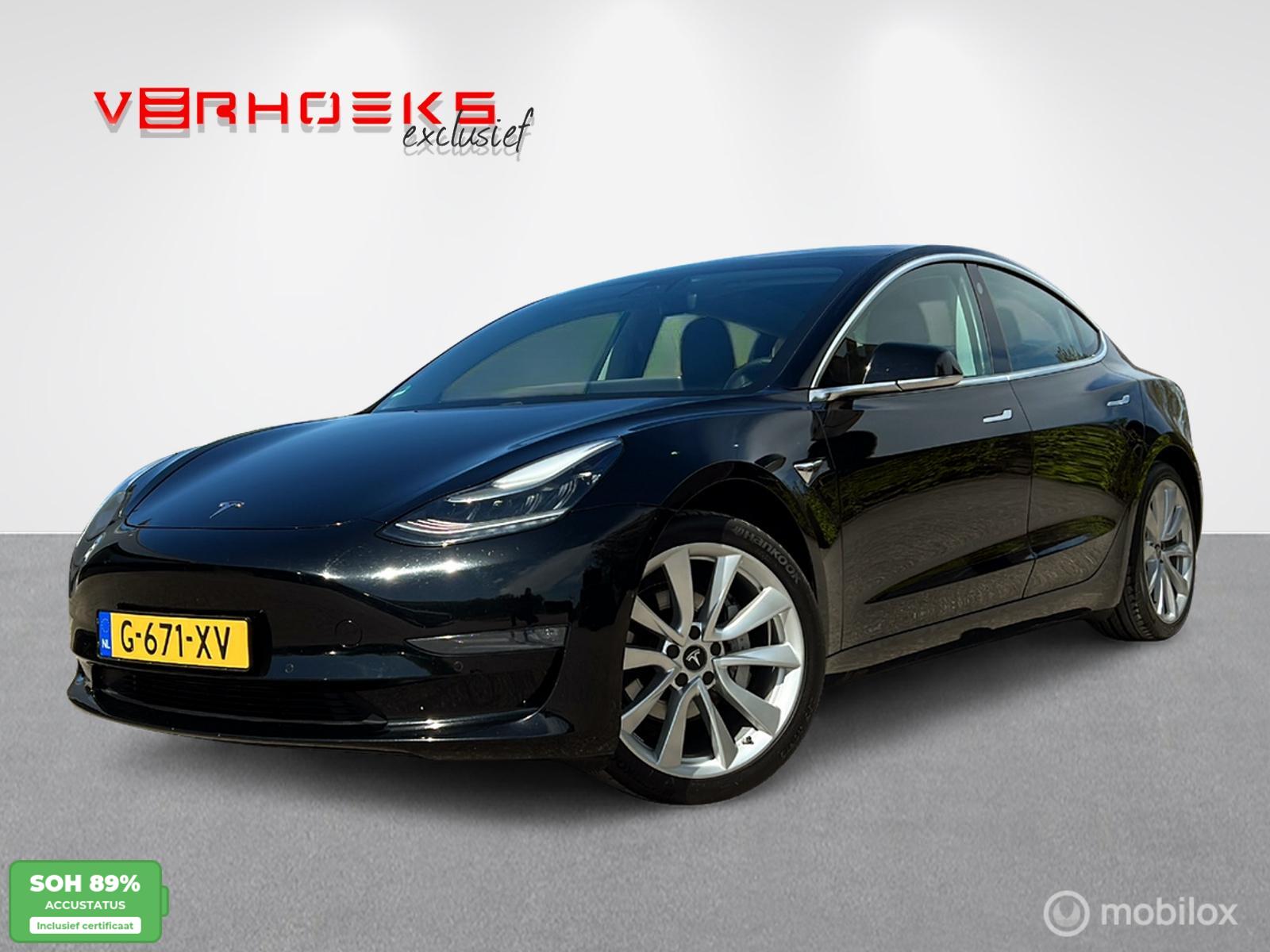Tesla Model 3 Long Range Dual Motor + Trekhaak 2019 - voorkant