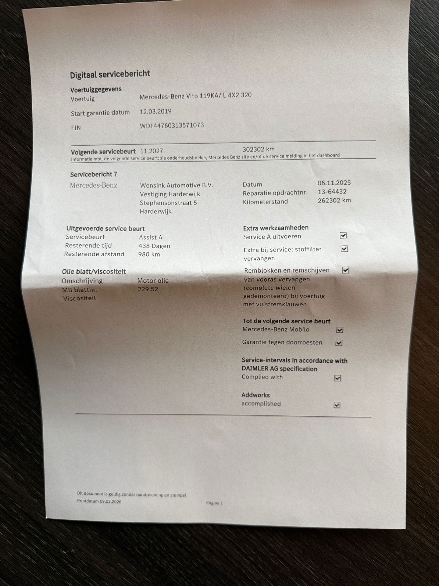 Foto van Mercedes-Benz Vito