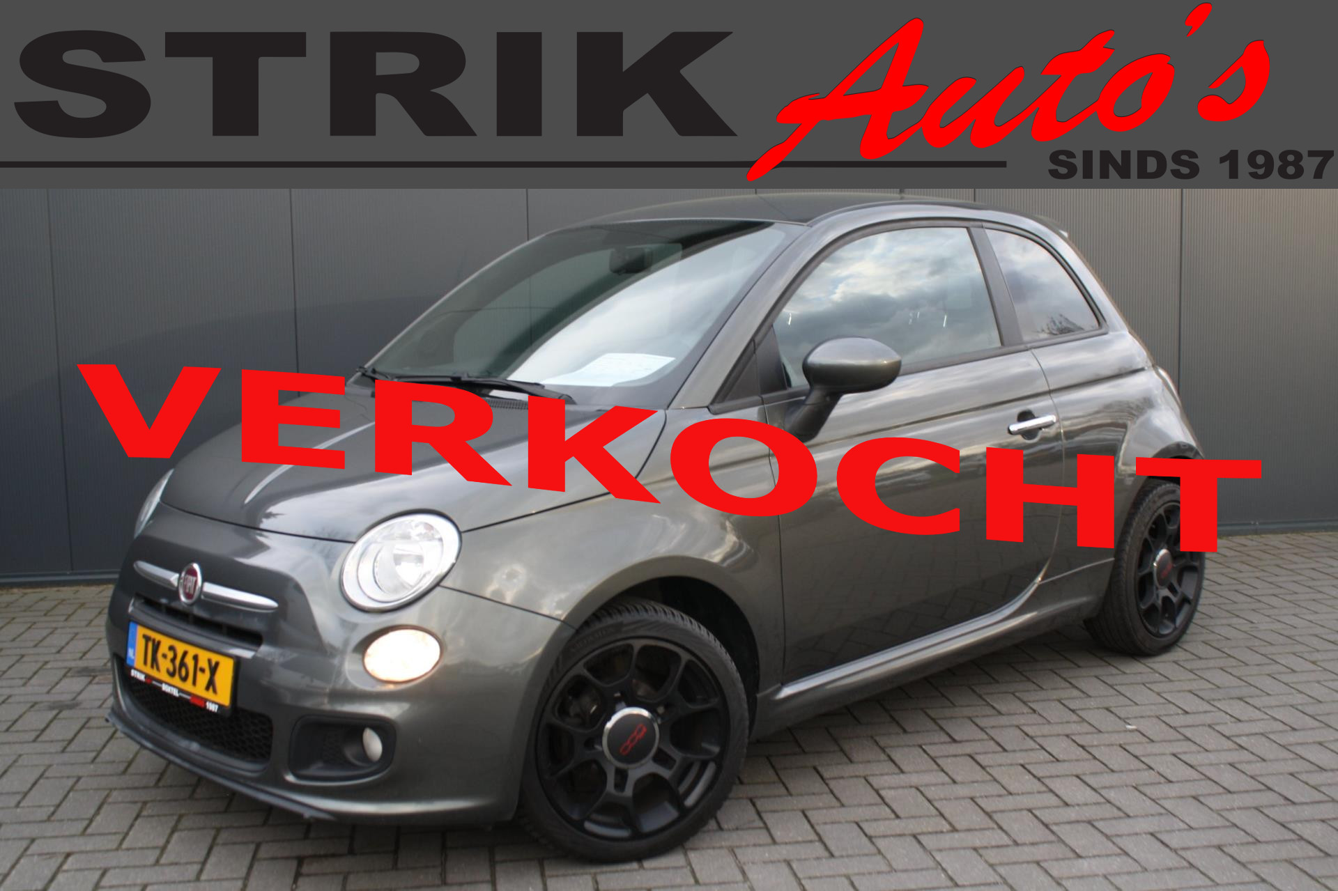 Fiat Fiat 500 1.2 Lounge SPORT - AIRCO - LM VELGEN 2013 - voorkant