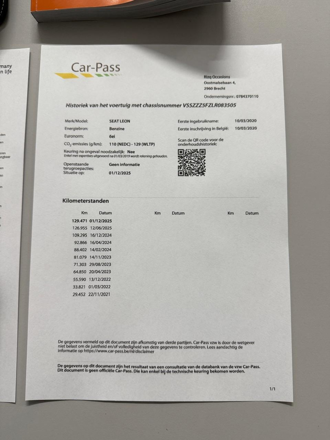 Foto van Seat Leon