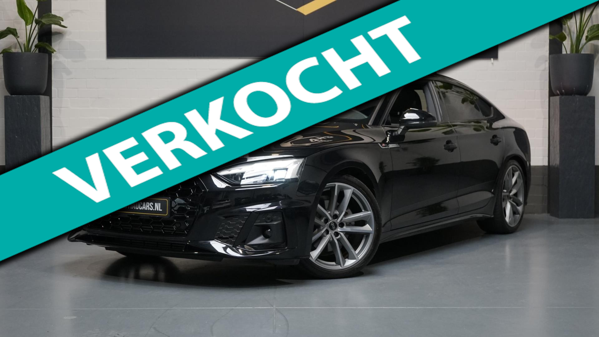 Audi A5 Sportback 35 TFSI 3x S-Line Black Optik AUTOMAAT-ACC-ALCANTARA-AUDI SOUND-CAMERA-DRIVE SELECT-KEYLESS-MATRIX- VERKOCHT 2023 - voorkant