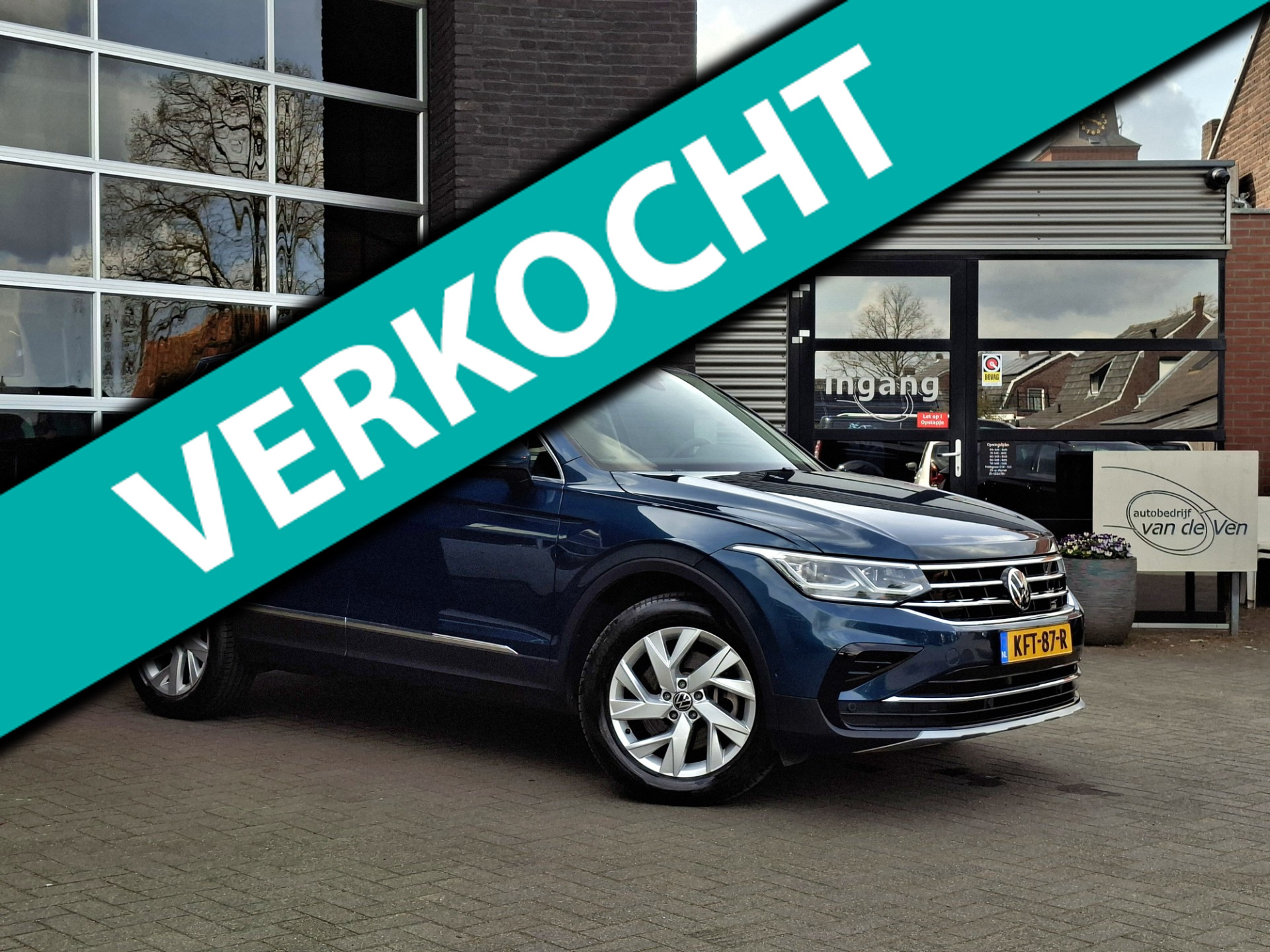 Volkswagen Tiguan 1.4 TSI eHybrid Elegance | Zwenkbare trekhaak | Prijs inclusief 12m BOVAG Garantie + afleverbeurt | IQ.Light 2022 - voorkant