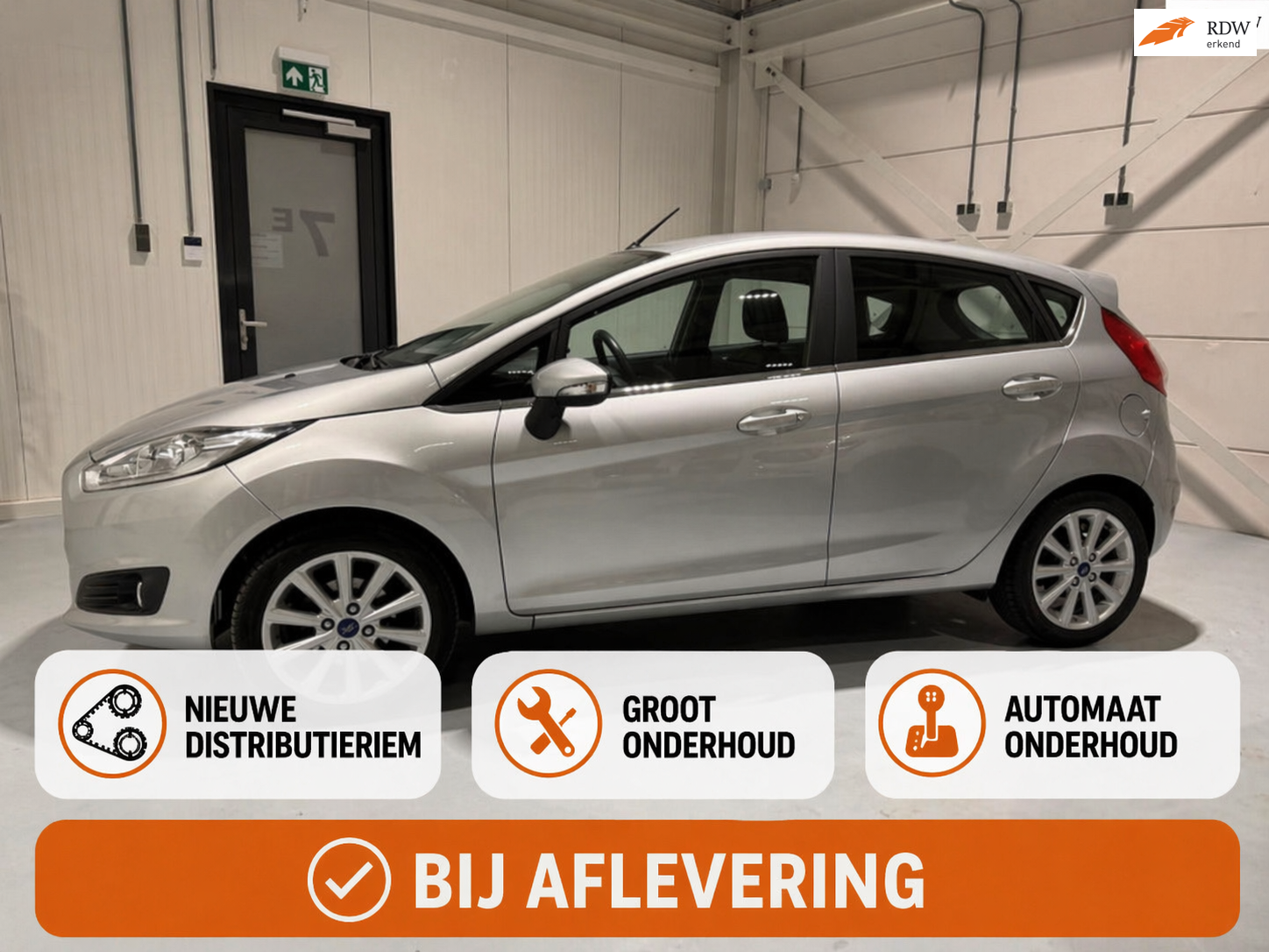 Ford Fiesta 1.0 Titanium Automaat - Powershift - Led - Camera 2016 - voorkant