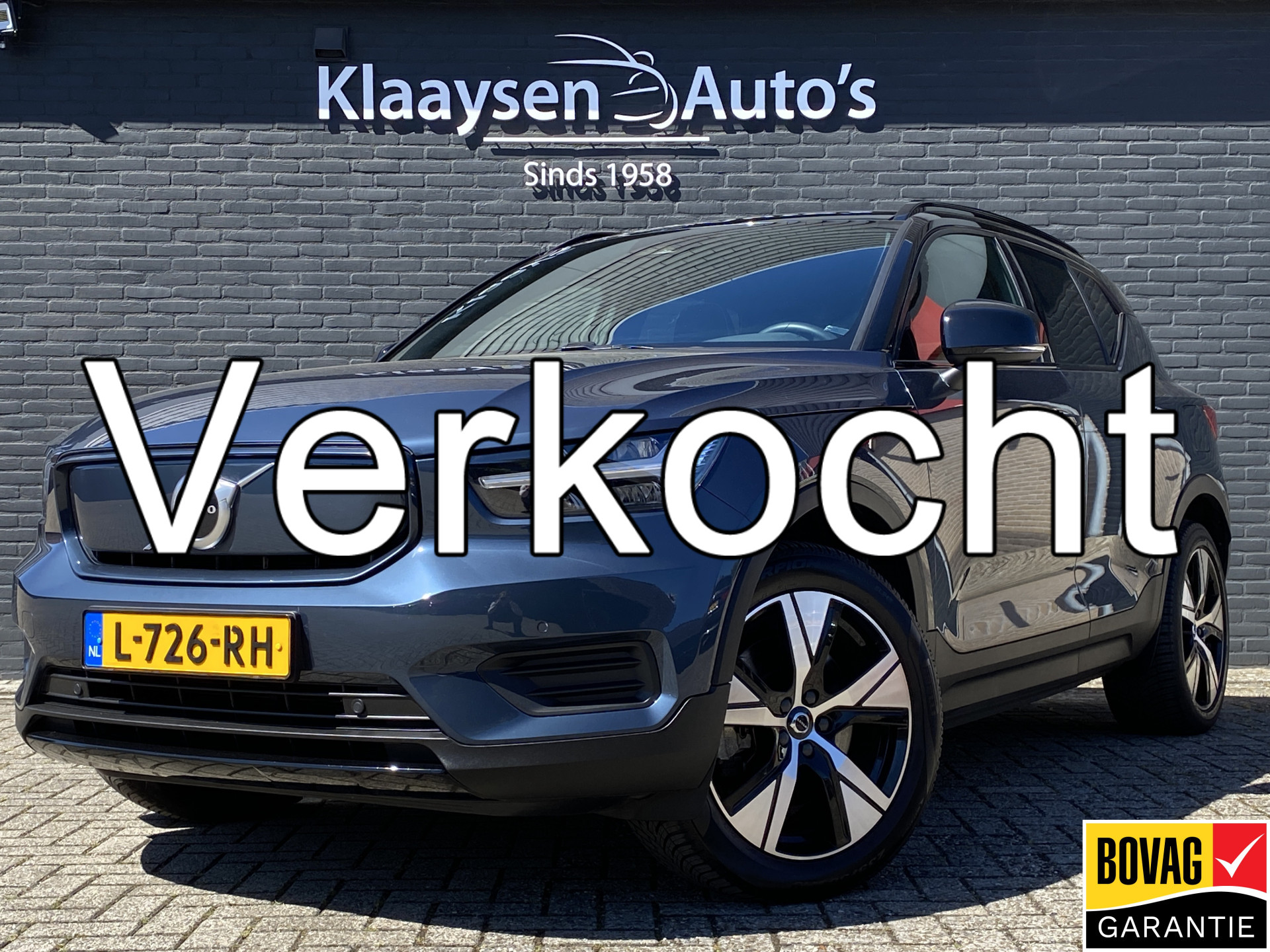 Volvo XC40 Recharge Twin Plus 408 pk AWD | 1e eigenaar | dealer onderh. | leder/alcantara | trekhaak | stoel/stuurverwarming 2021 - voorkant