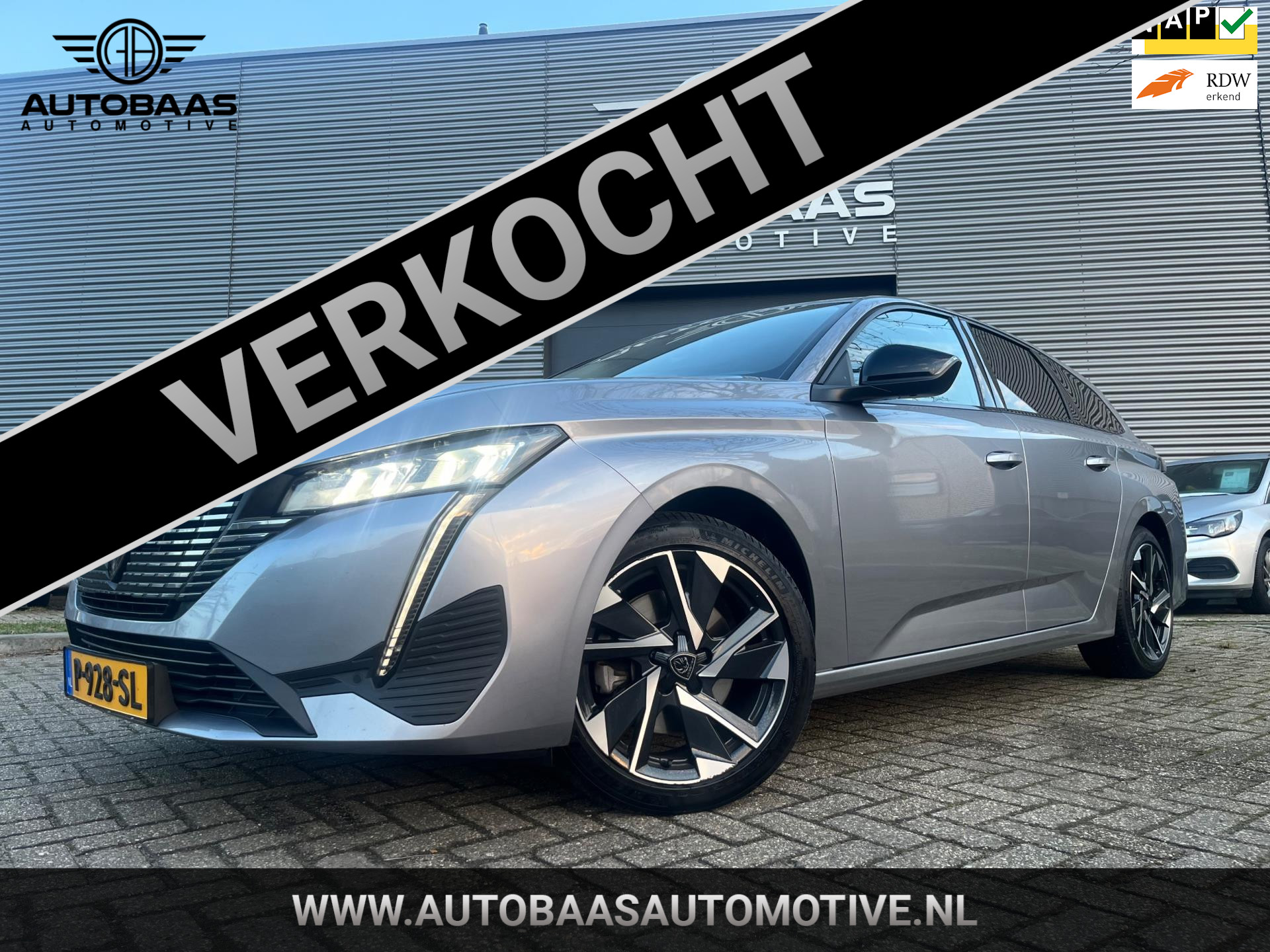 Peugeot 308 1.2 PureTech Allure Pack Business AUTOMAAT+NL-AUTO+NAP+1EIG+NAVI+FULL LED+ADAPTIVE CRUISE+INCL BTW+ 2022 - voorkant