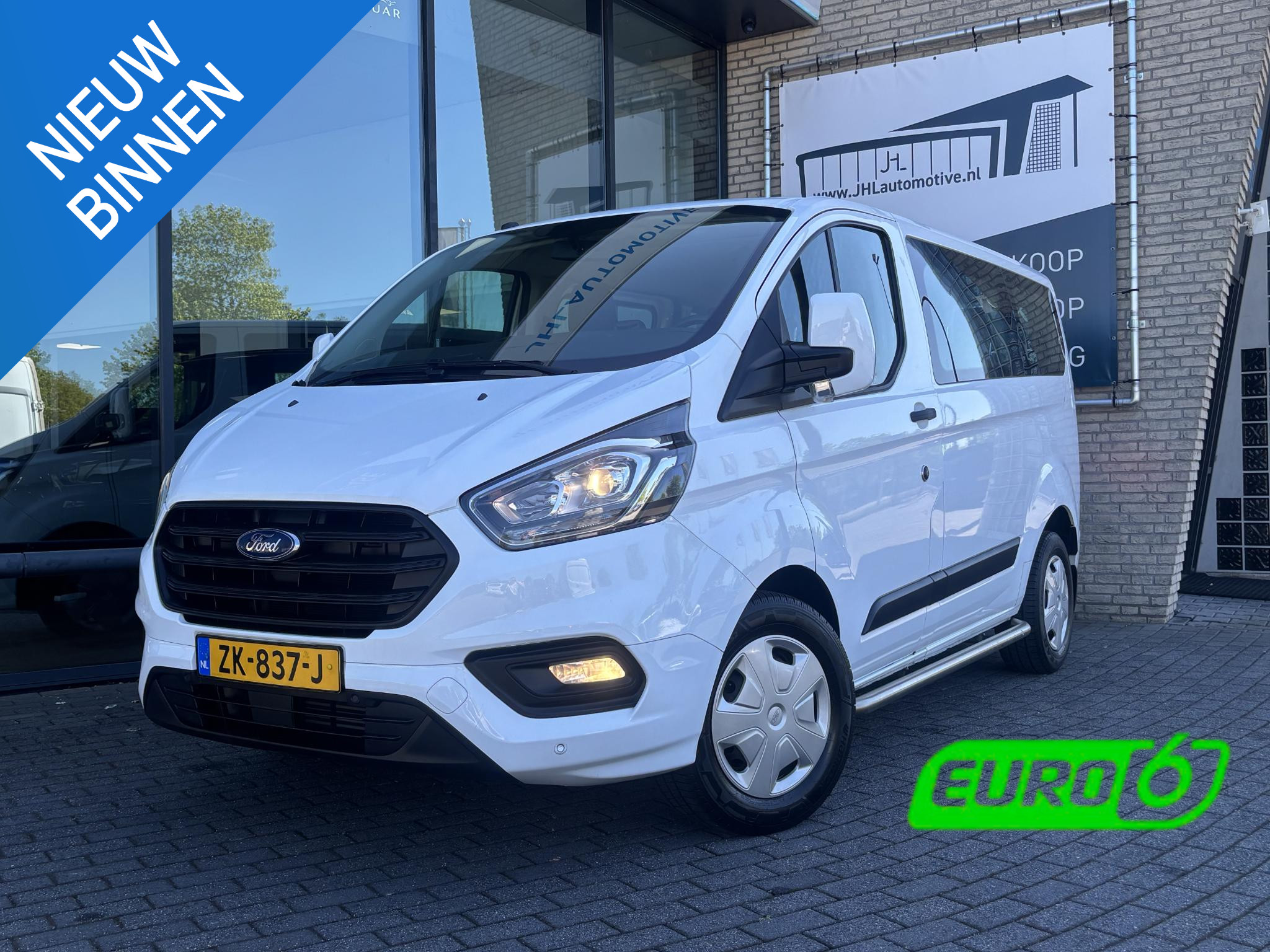 Ford Transit Custom 2.0 TDCI L1H1*INCL BTW*BPM VRIJ*A/C*9-PERS*HAAK* 2019 - voorkant