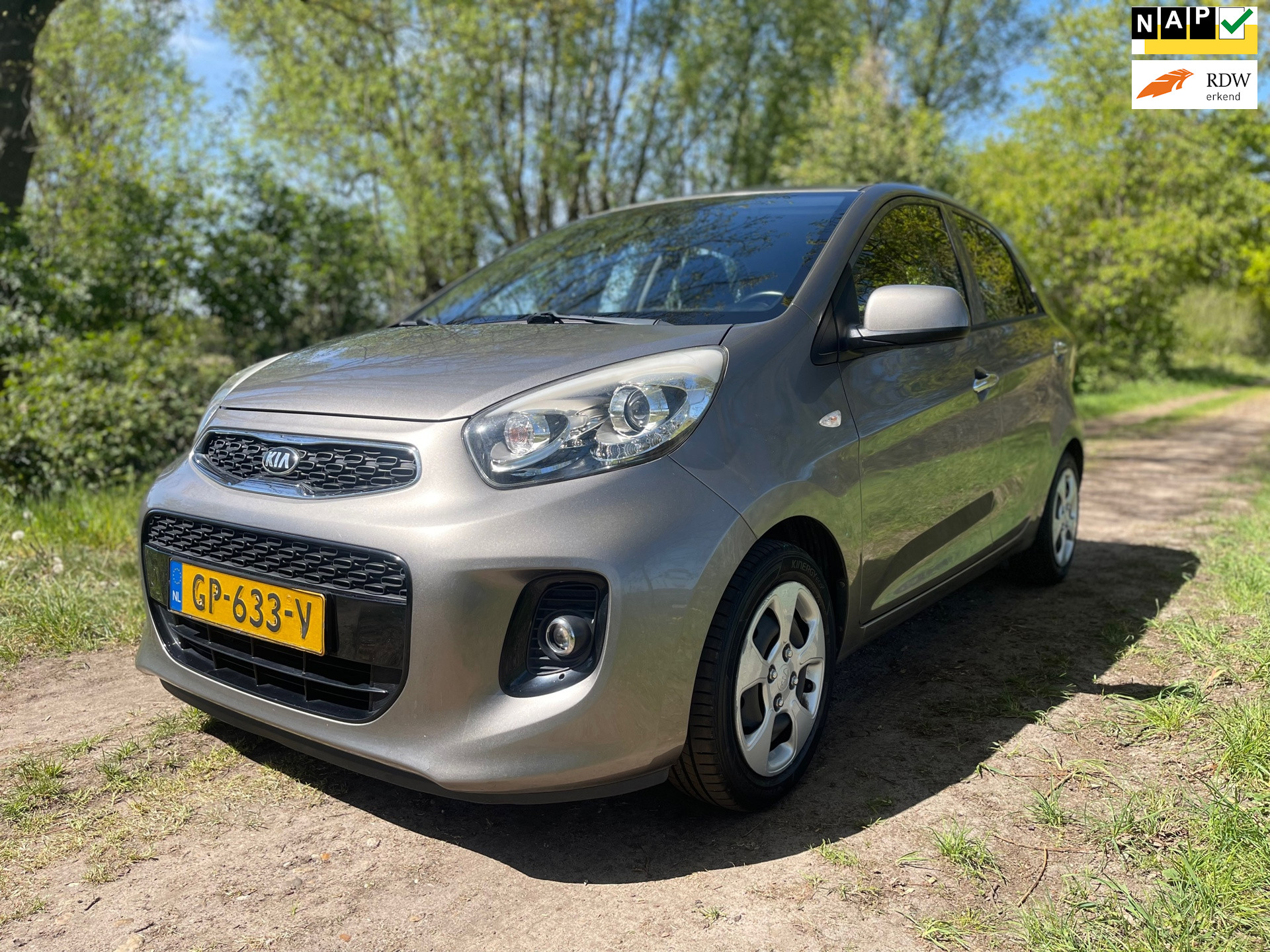 Kia Picanto 1.2 CVVT DynamicLine/ Dealer onderhouden/2e Eig! 2015 - voorkant