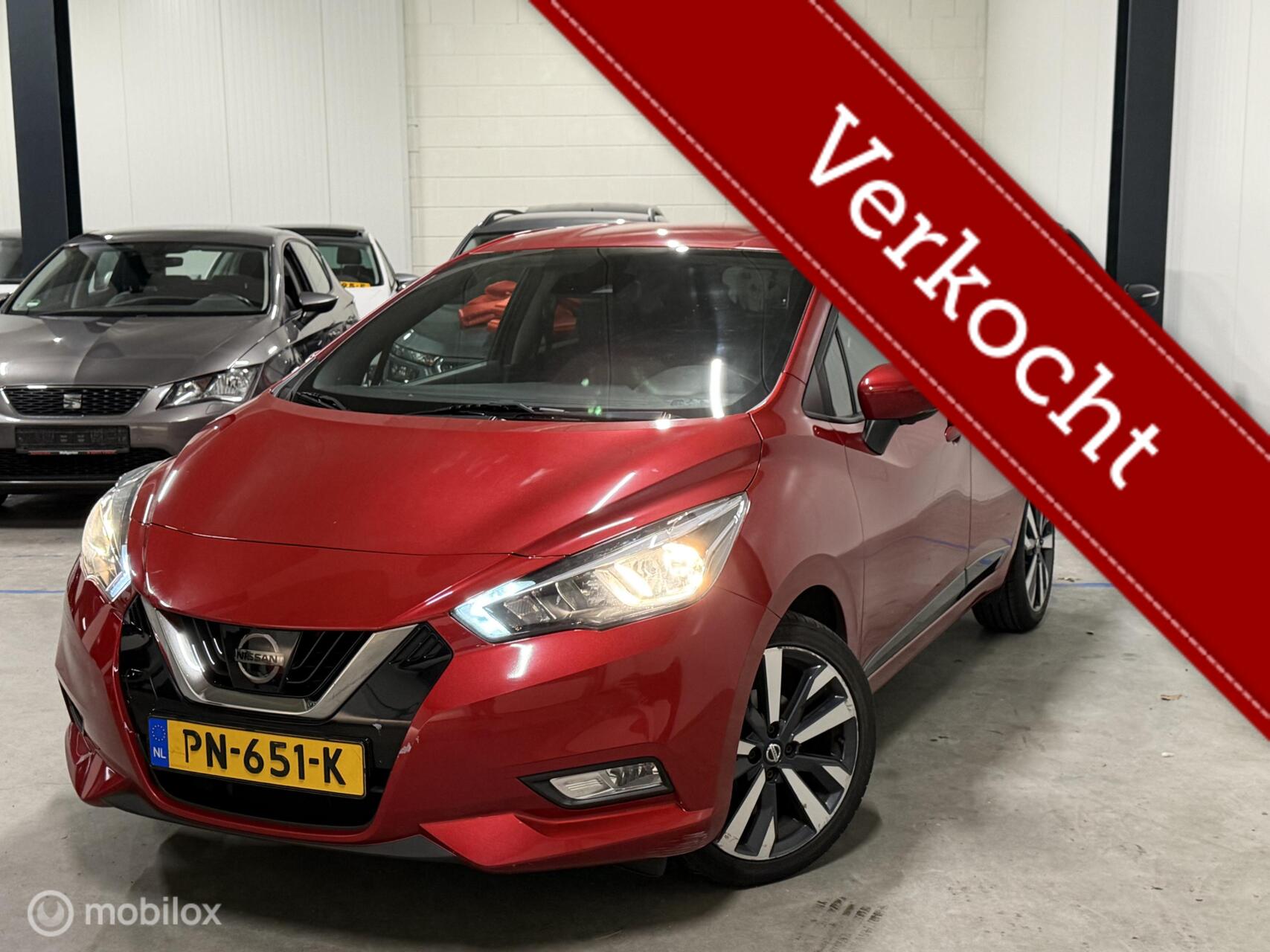 Nissan Nissan Micra 0.9 IG-T Tekna | Dodehoek | Bose | Rijk uitgevo 2017 - voorkant