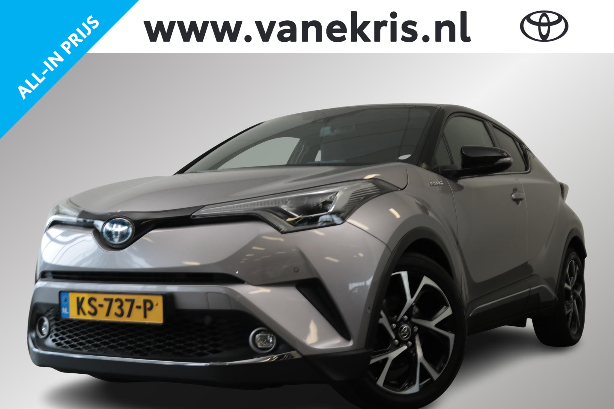 Toyota Toyota C-hr 1.8 Hybrid Bi-Tone Plus, Leder, JBL 2016 - voorkant