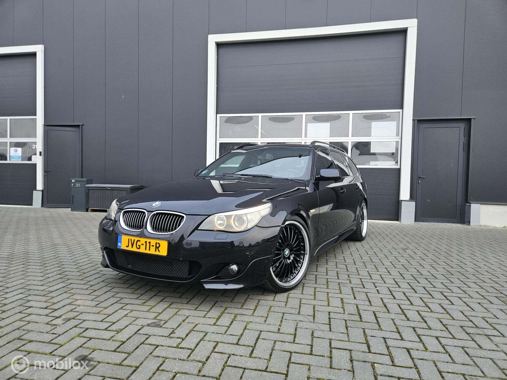 BMW 550i E61 550i M-Pakket Carbon Zwart | 367PK 2007 - voorkant