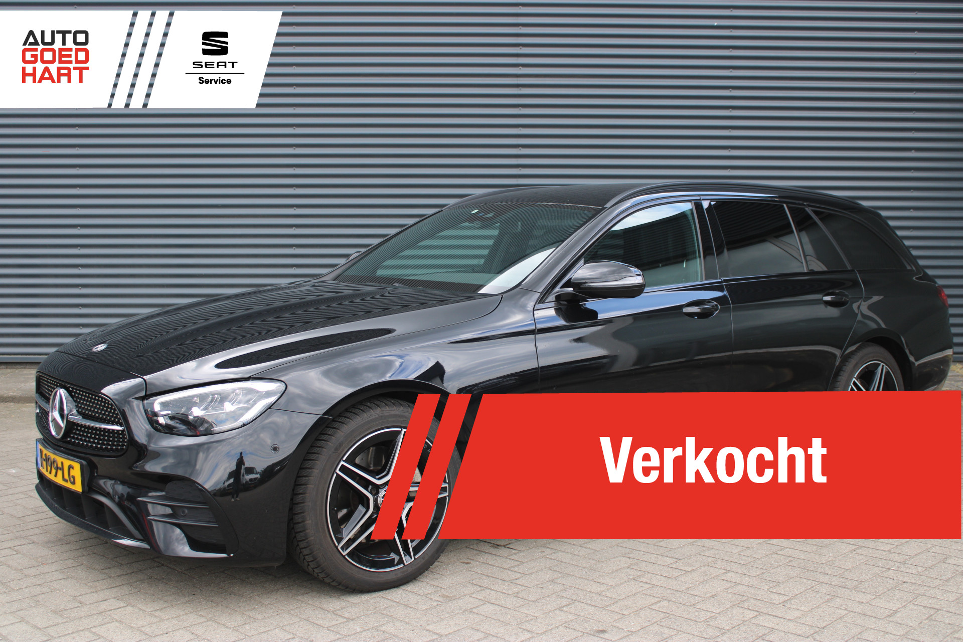 Mercedes-Benz E 200 200 AMG Facelift Vol-Leder Sfeerverlichting Full-LED NL-Auto 2021 - voorkant