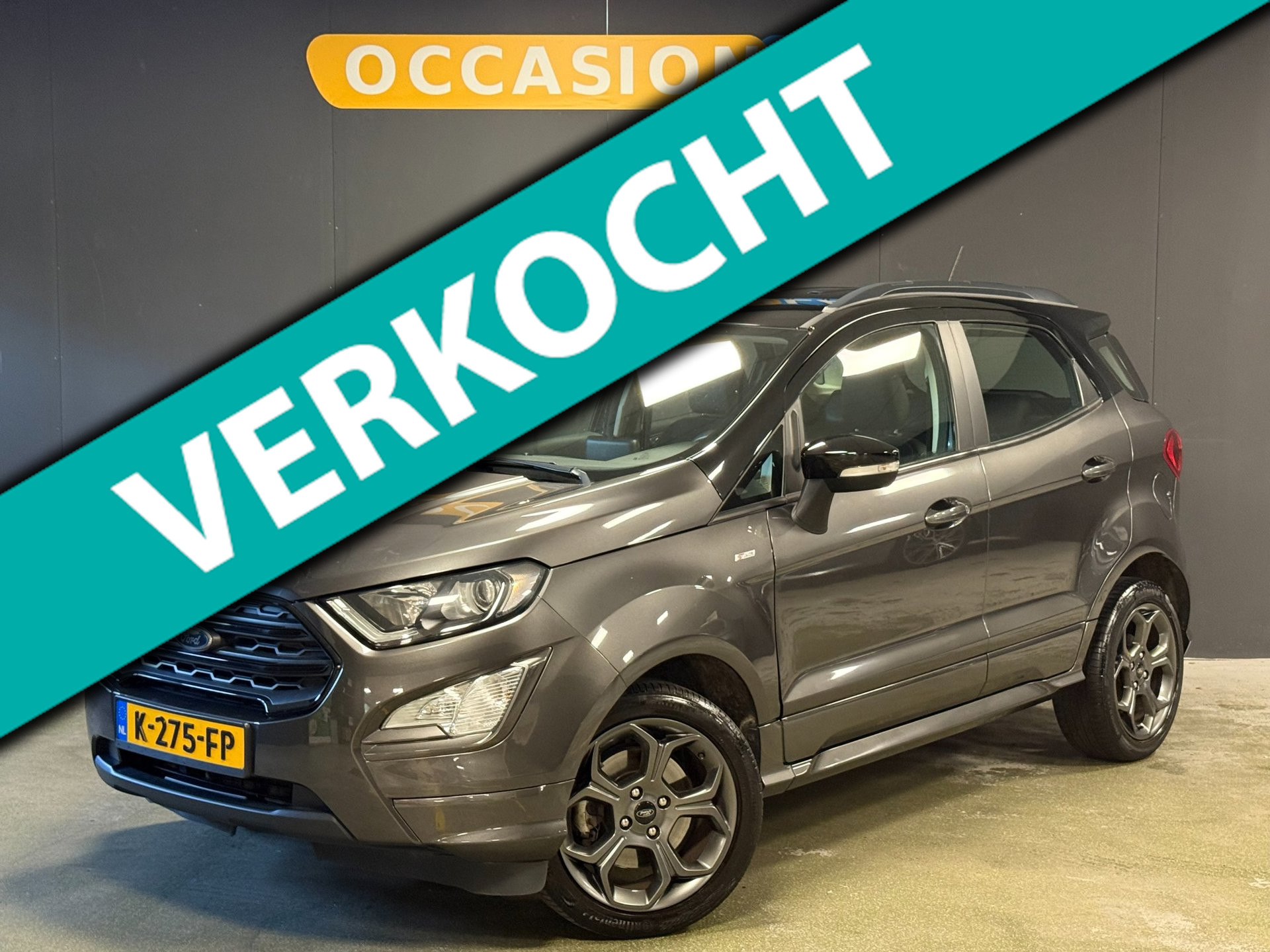 Ford Ecosport 1.0 EcoBoost ST-Line Black|KEYLESS|CRUISE|CARPLAY|NAVI|BLUETOOTH|17INCH| 2019 - voorkant