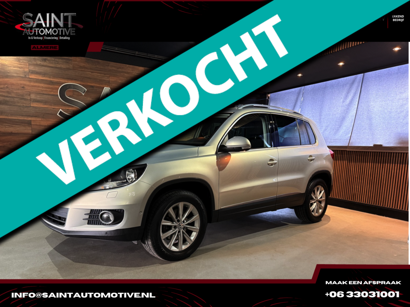 Volkswagen Tiguan 2.0 TSI Sport&Style |4Motion | Automaat | Pano | 2012 - voorkant