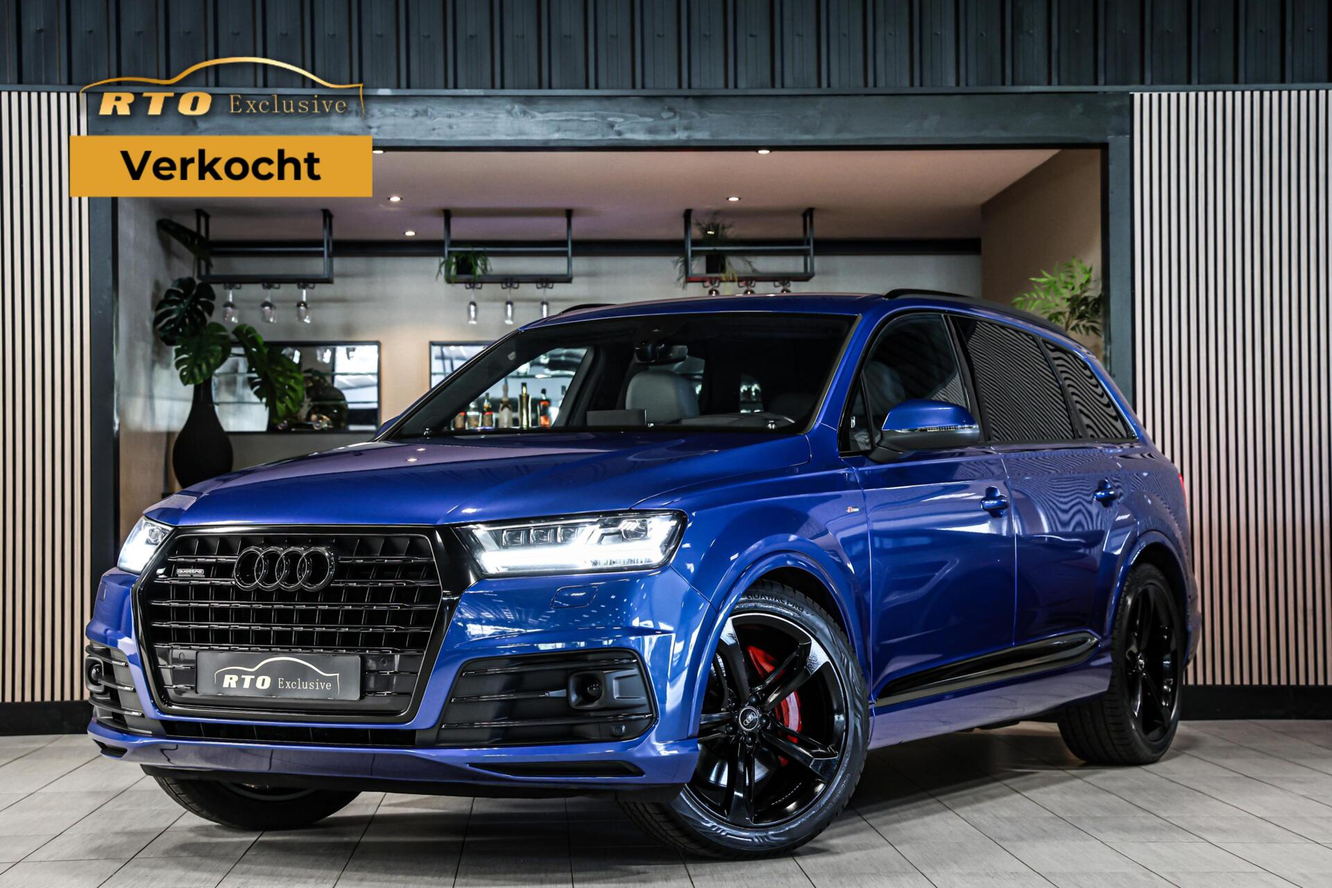 Audi Q7 3.0 TFSI quattro S-Line|B&O|HUD|Trekh.|Virtual|Nacht 2016 - voorkant