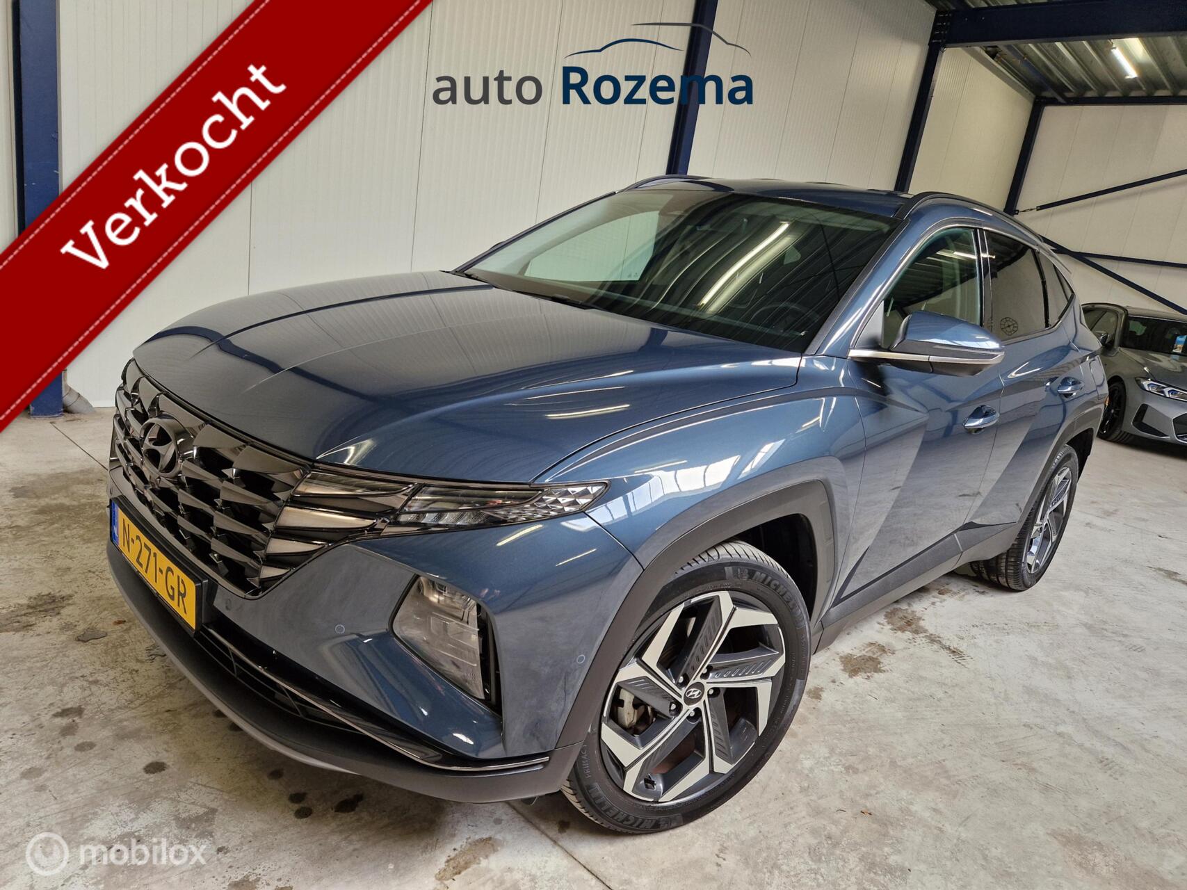 Hyundai Tucson 1.6 T-GDI HEV Premium Ecc Navi Haak Leder 360 Camera 84229 km!!!!! 2021 - voorkant