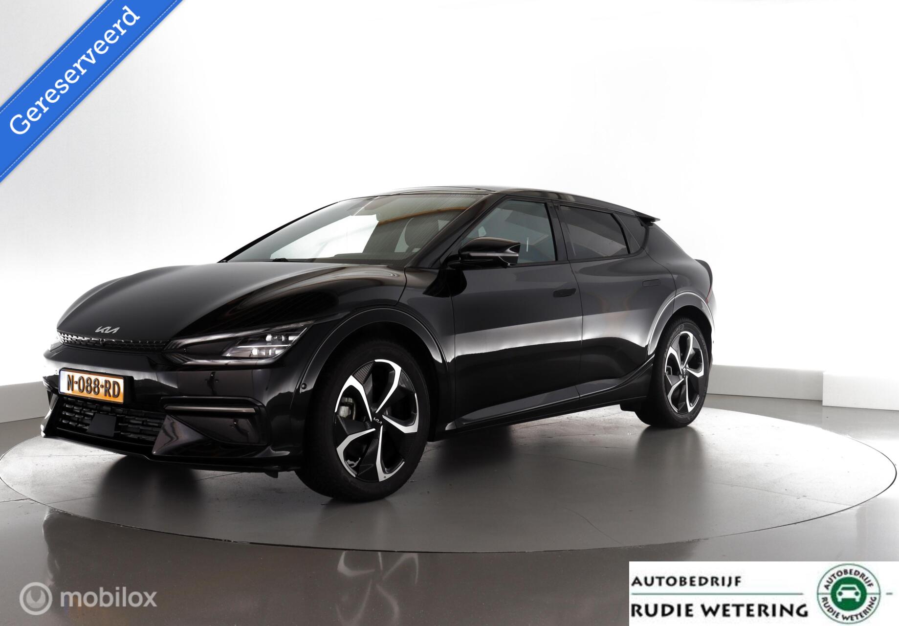 Kia Ev6 GT-Line AWD 326PK 77.4 kWh SoH100%| pano|led|nav|dab|hud|acc|lmv20 2021 - voorkant