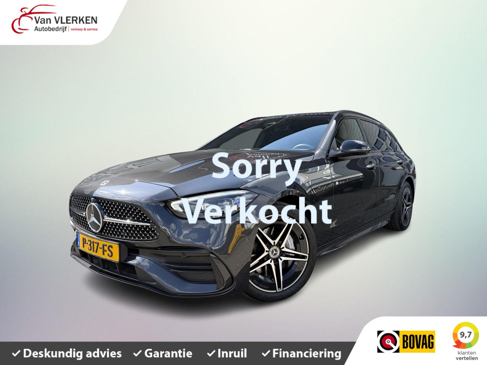 Mercedes-Benz C 300 E 300 e AMG Line PANO HEAD UP Trekhaak 2022 - voorkant