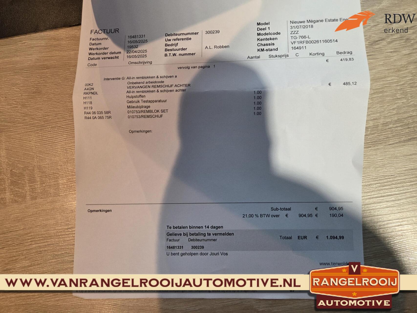 Foto van Renault Megane