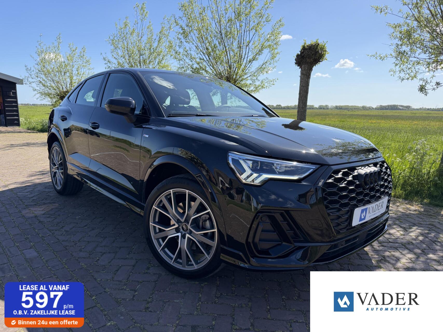 Audi Q3 Sportback 45 TFSI e 2x S Line Leer 20 Inch Sonos LED 2022 - voorkant
