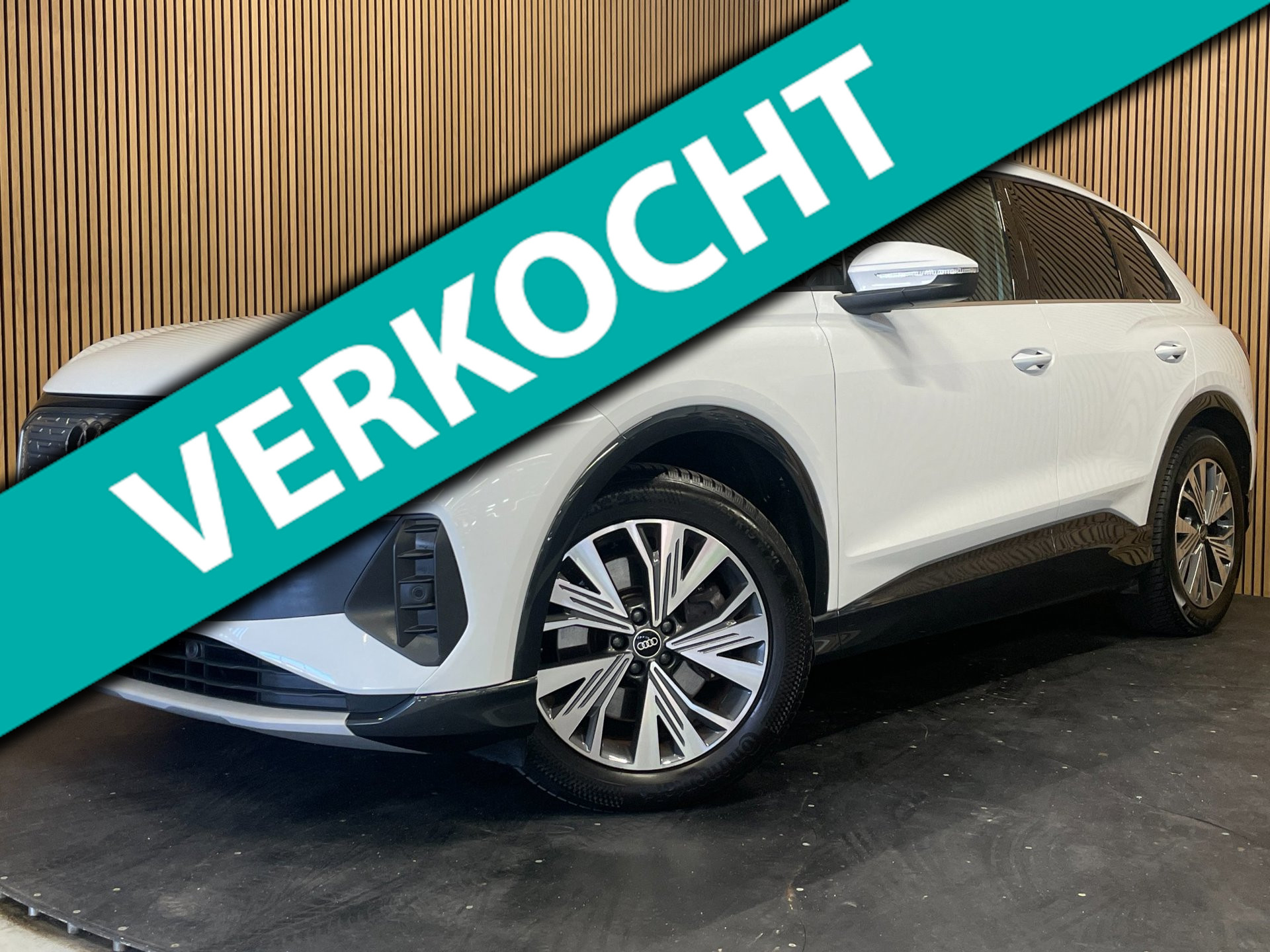 Audi Q4 40 E-tron 40 Advanced edition 77 kWh|90%SOH|AFN.TREKHAAK|PANO|ACC|CAMERA|CARPLAY|STOELVERW.|NAVIG|NL-AUTO|NAP|1e EIG|IN. BTW| 2021 - voorkant