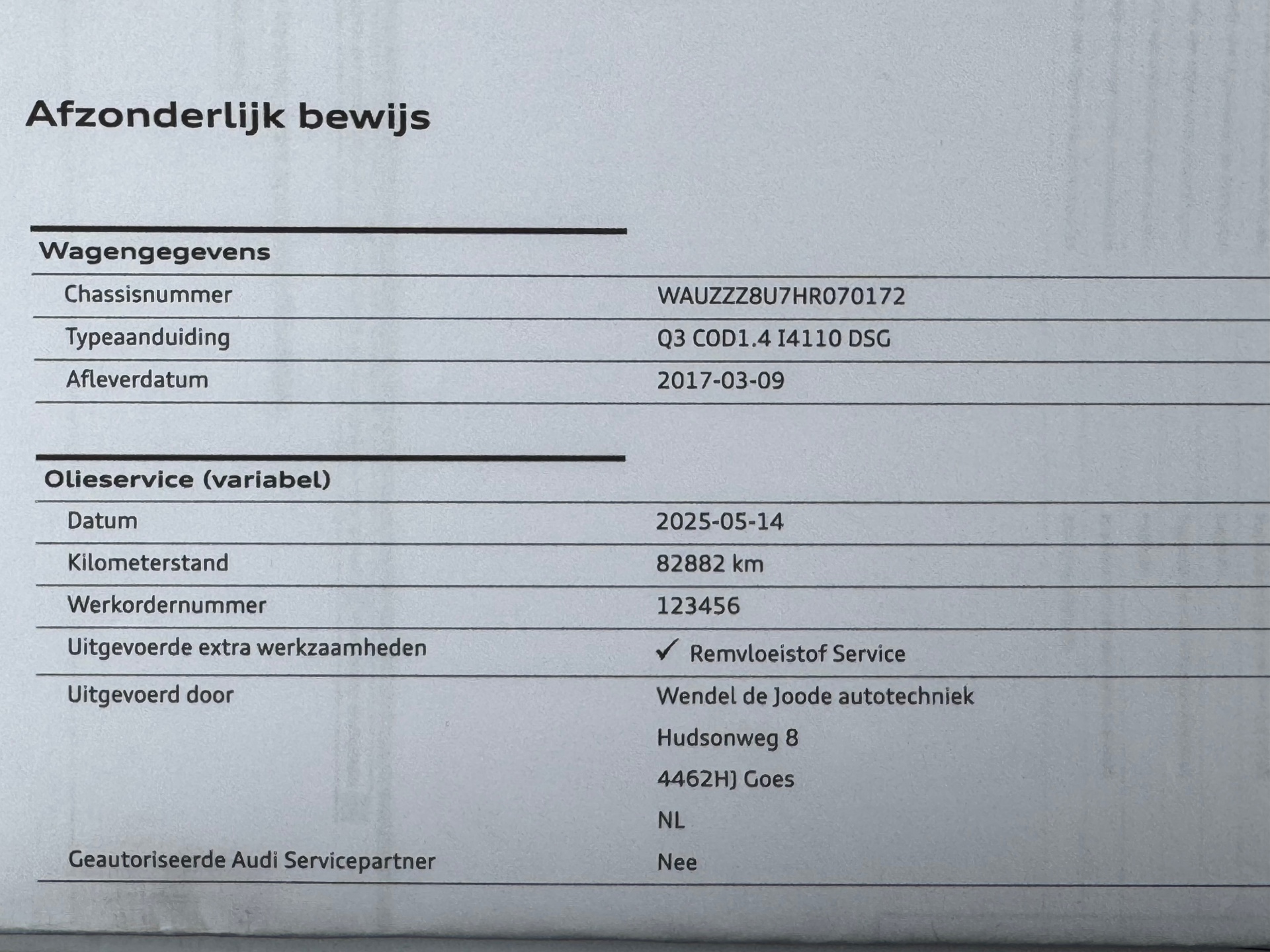 Foto van Audi Q3