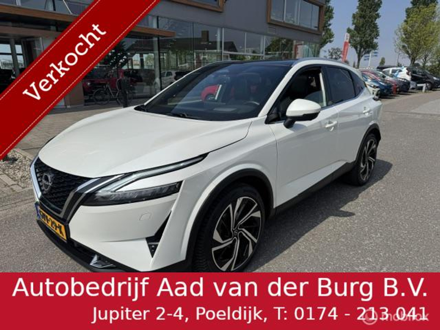 Nissan Nissan Qashqai 1.3 MHEV Automaat Tekna Plus , Trekhaak afneembaar 1.800kg trekken  , Panorama dak , Full options , Luxe uitvoering , Leer & stoel en stuur verwarming , Massage stoel 2023 - voorkant