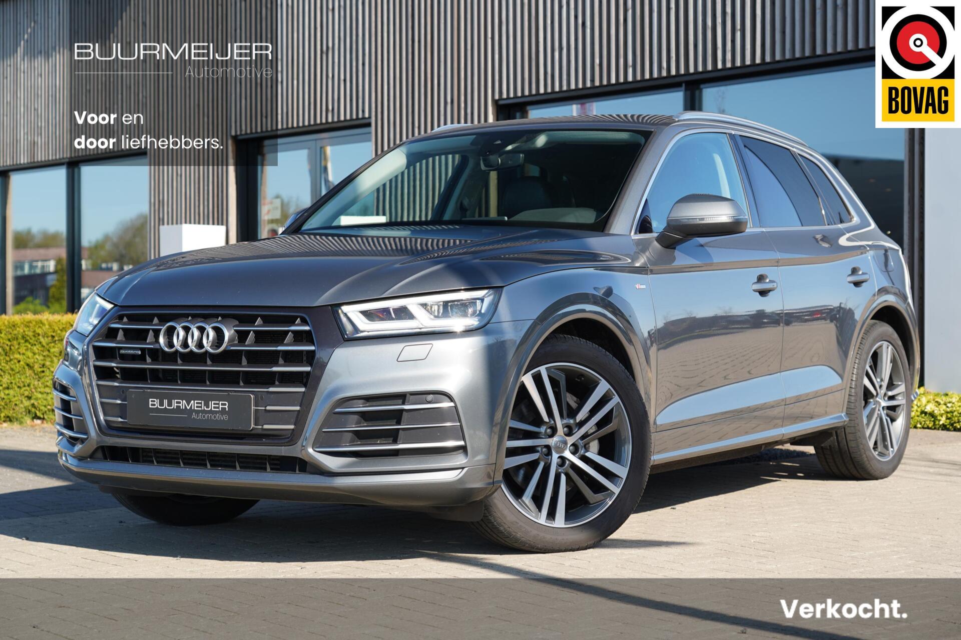 Audi Q5 50 TFSI e Quattro S edition | Luchtvering | Ambiance verlichting | Trekhaak | Parkeersensoren | S-Line exterieur | Sportstoelen | Virtual Cockpit | Stoelverwarming | Climate Control | 2020 - voorkant