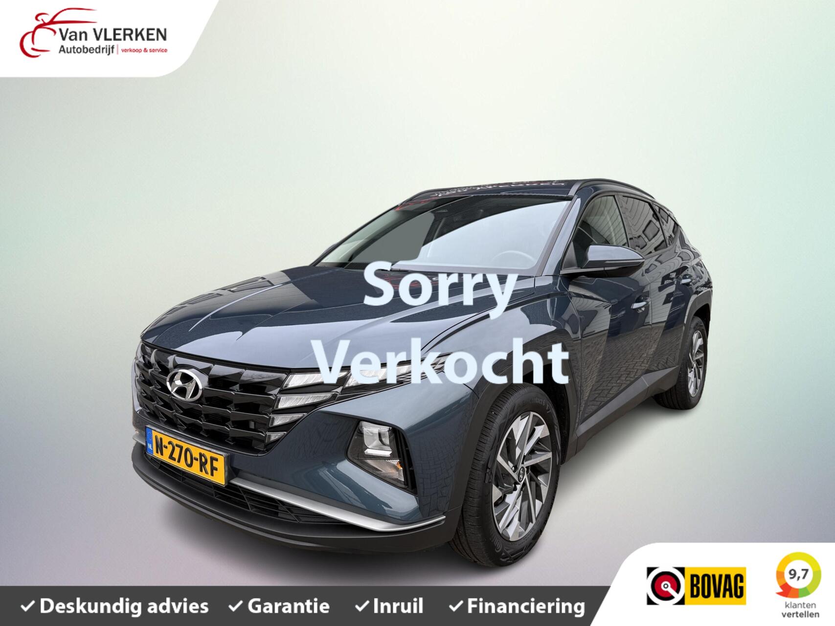 Hyundai Tucson 1.6 T-GDI MHEV Comfort APPLE carplay/ANDROID TREKHAAK 2021 - voorkant