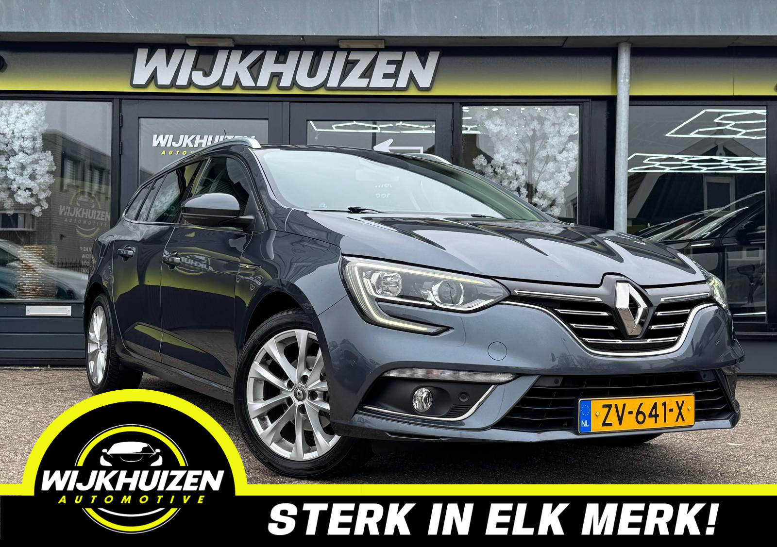 Renault Megane 1.3 TCe GT-Line met Led !!! Carplay !!! Trekhaak !!! Nette staat !!! 2019 - voorkant