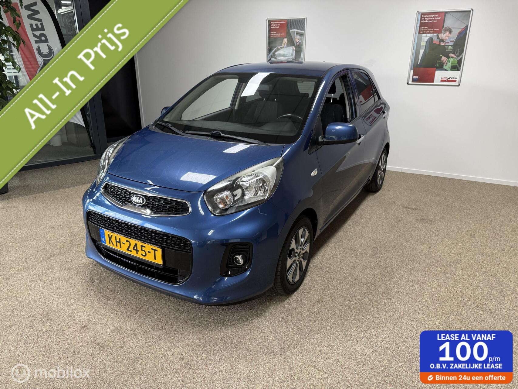 Kia Picanto 1.0 CVVT EconomyPlusLineNavigator, Incl nieuwe Apk en Grote beurt 2016 - voorkant