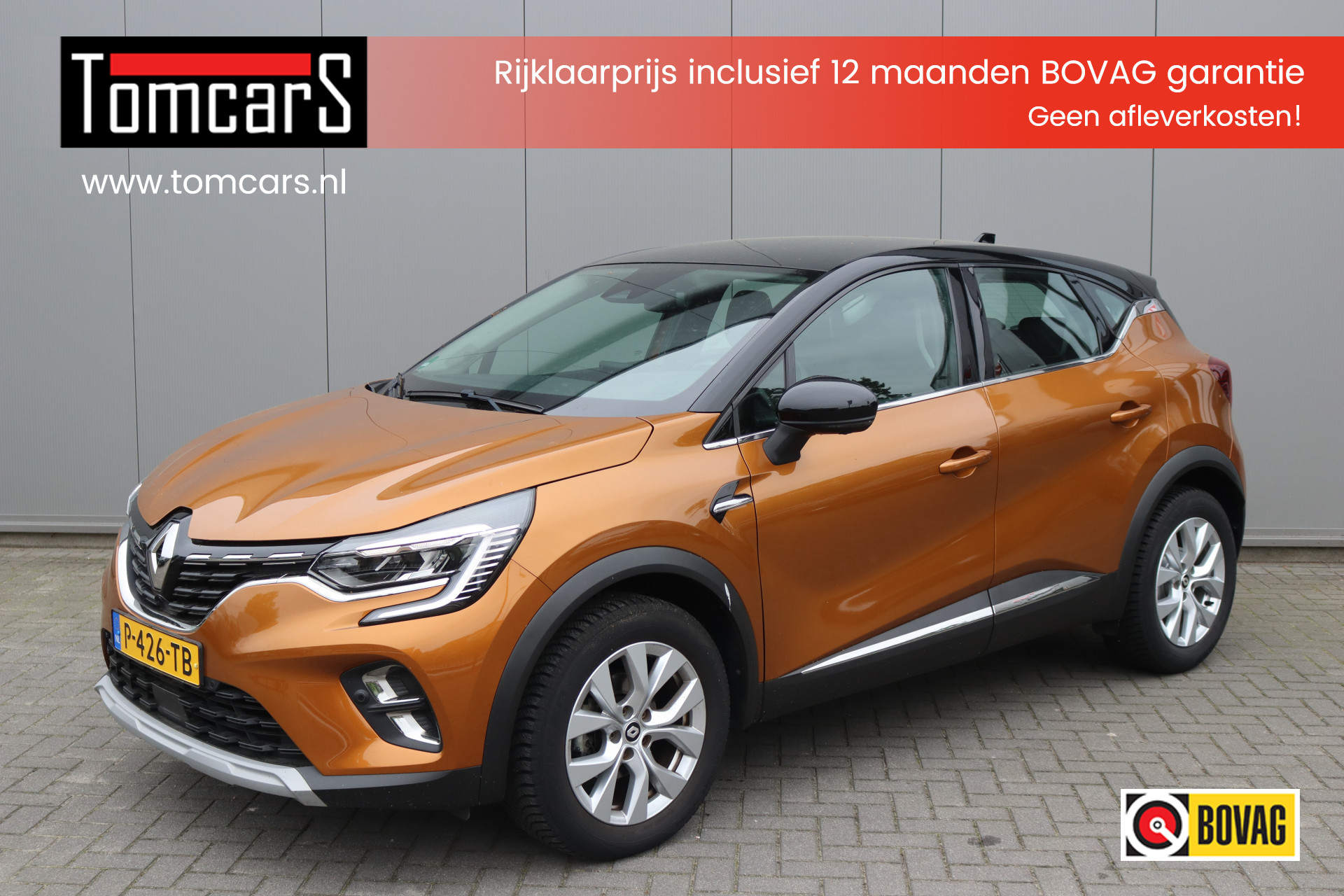 Renault Captur 1.0 TCe 90PK Intens Gr.-navigatie/Stoel-stuurverwarming/Camera/Navigatie/Parkeerhulp 2021 - voorkant