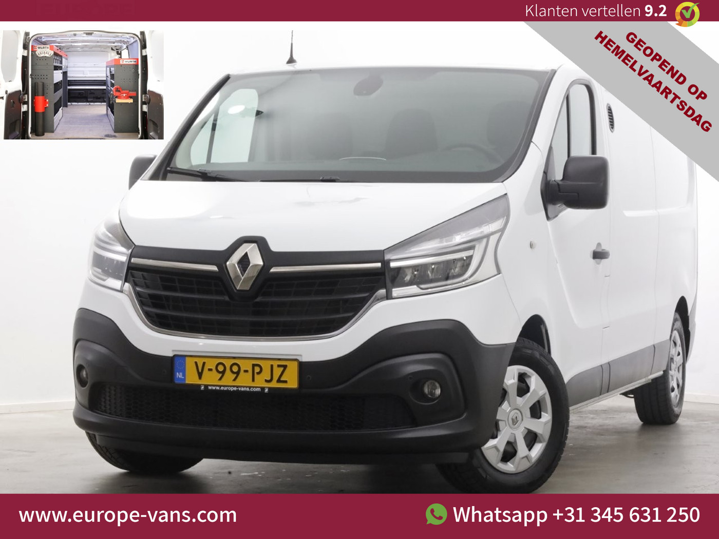 Renault Trafic 2.0 DCI 145pk L2H1 Automaat Comfort LED/Camera/Inrichting 12-2020 2020 - voorkant