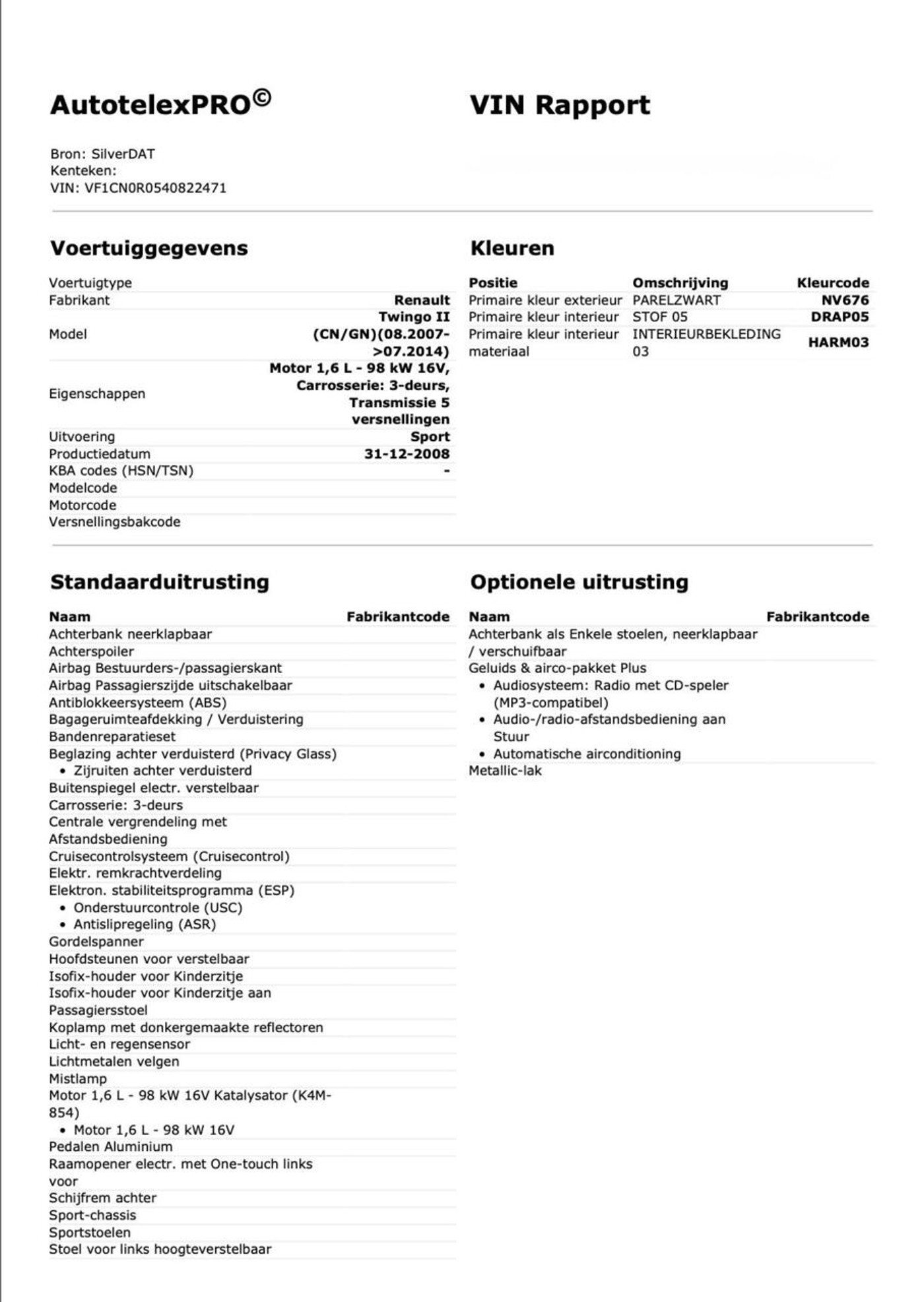 Foto van Renault Twingo