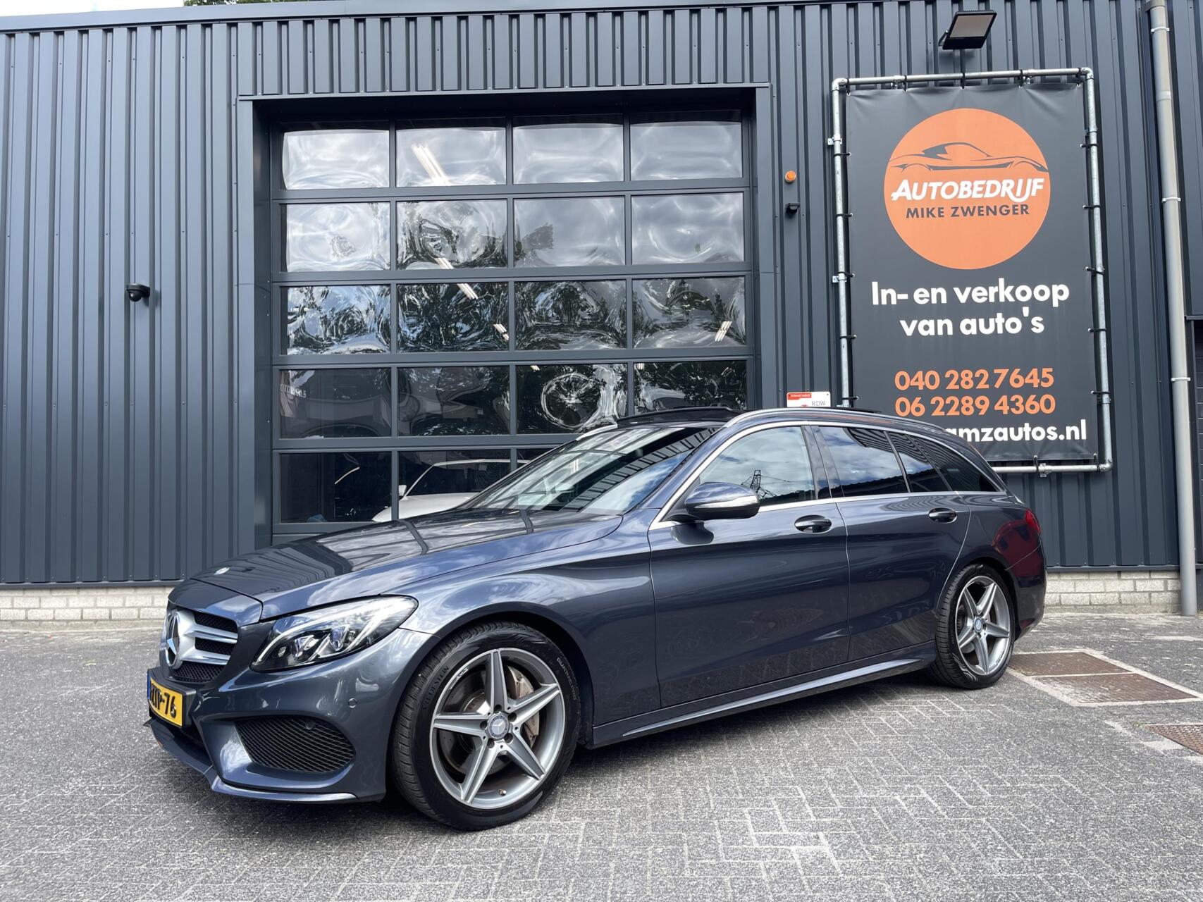 Mercedes-Benz C 250 250 AMG|PANORAMADAK|LUCHTVERING|TREKHAAK|CAMERA|LED KOPLAMPEN|ORIGINEEL NL 2015 - voorkant