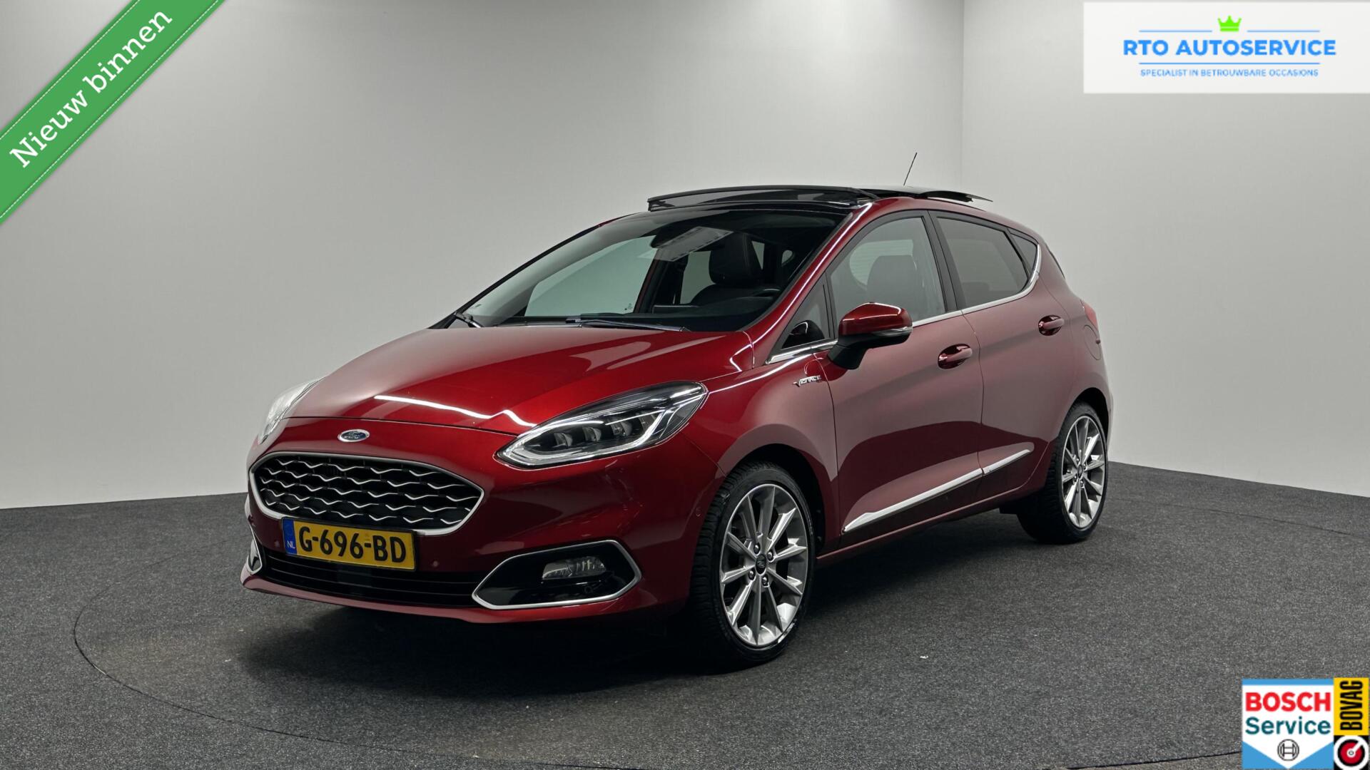Ford Fiesta 1.0 EcoBoost Vignale PANO LM CAMERA LEER ECC CRUISE LM. 2019 - voorkant